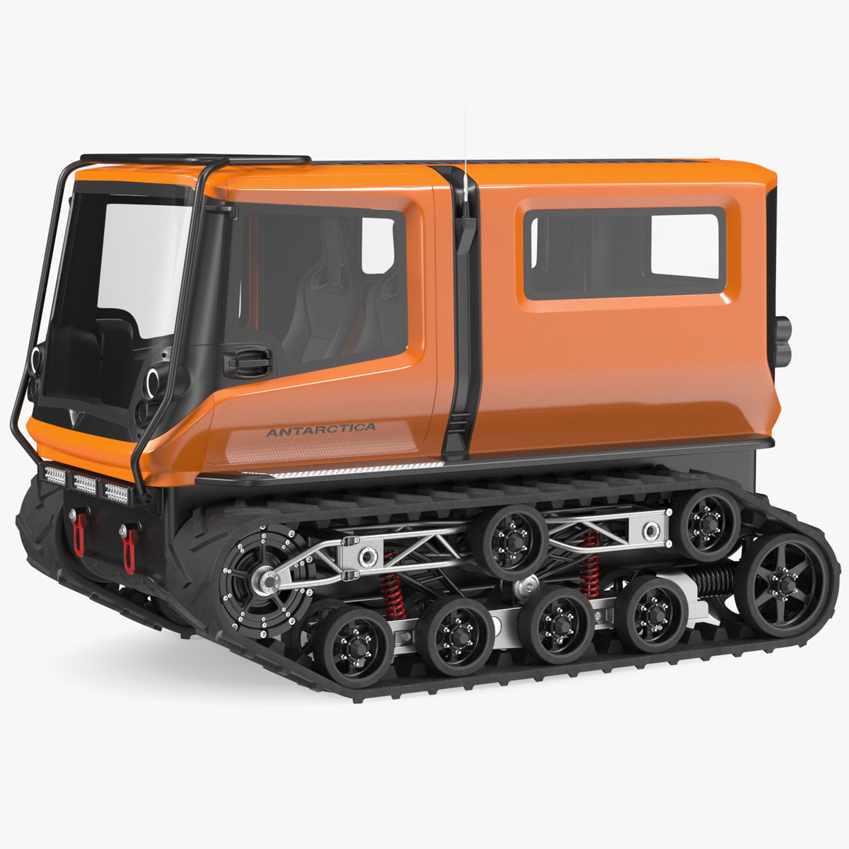 3D Venturi Antarctica Vehicle Simple Interior Rigged for Cinema 4D model