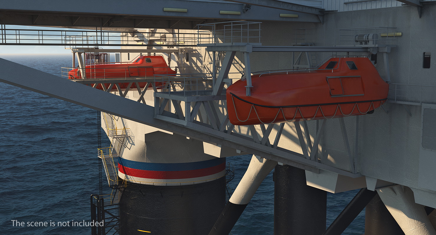 Sea Launch Platform Odyssey Rigged 3D model