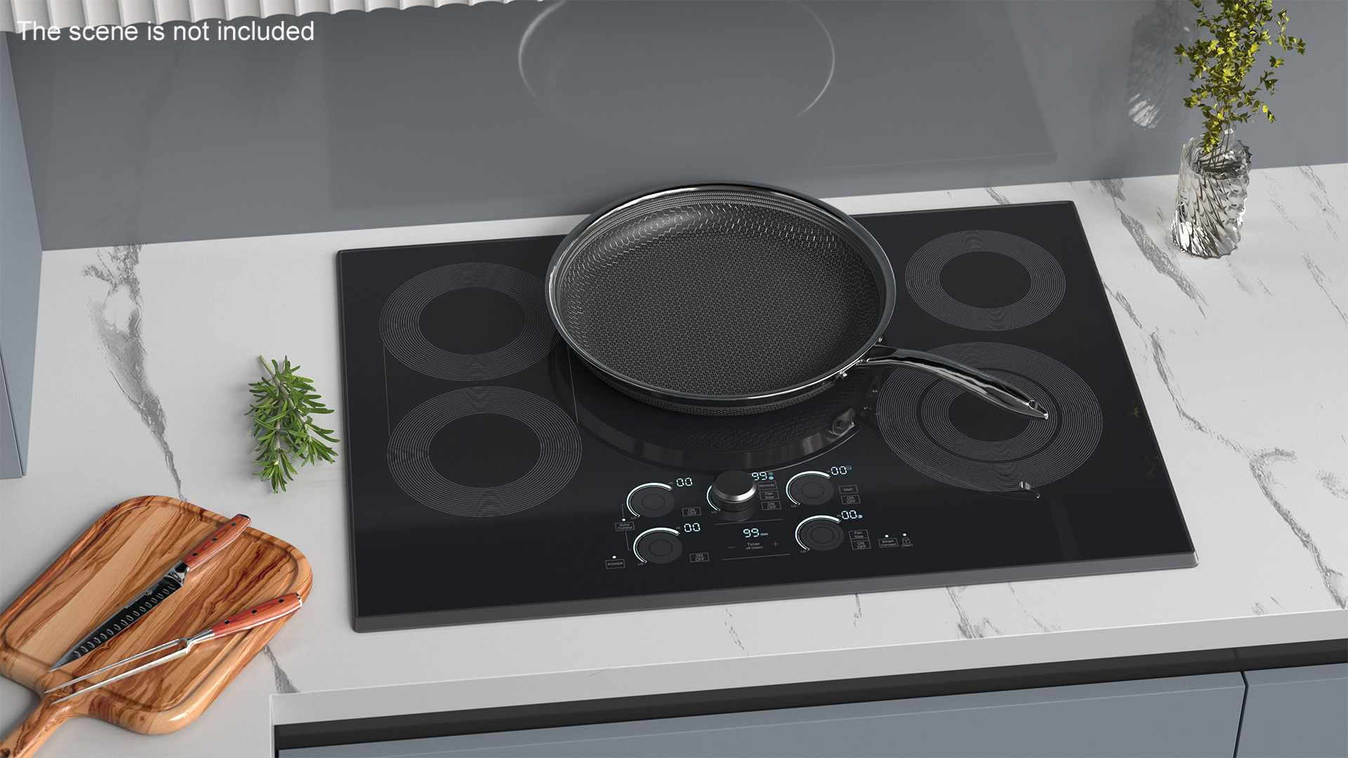 3D model HexClad Hybrid Nonstick Pan 12-inch