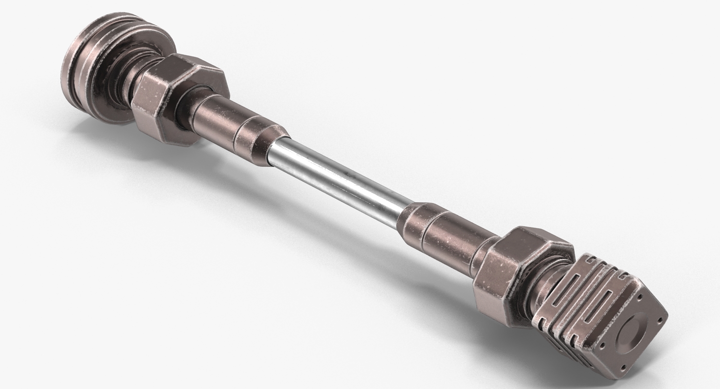 3D model Anodized Ram Hydraulic Cylinder 8 Sci Fi