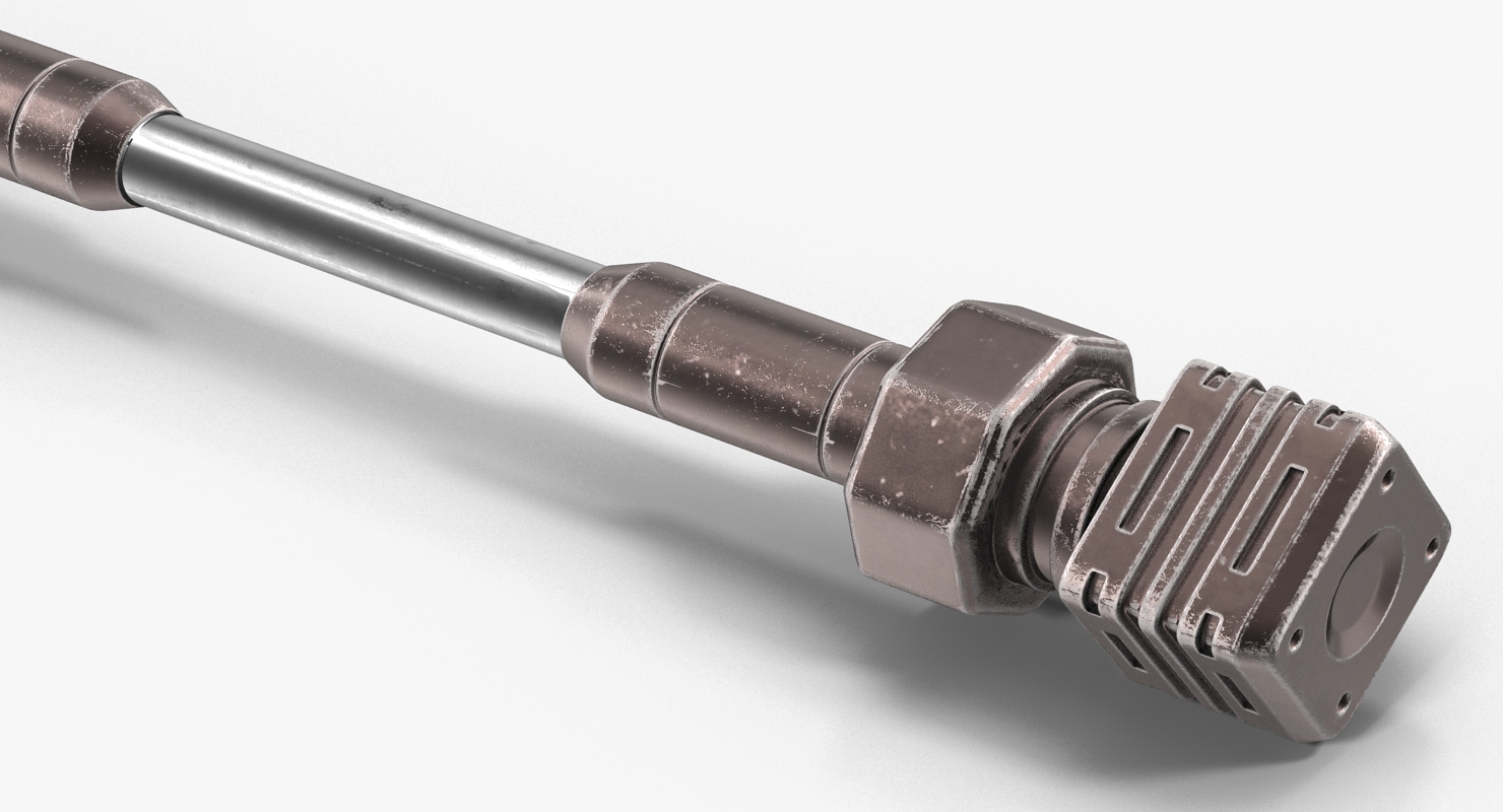 3D model Anodized Ram Hydraulic Cylinder 8 Sci Fi