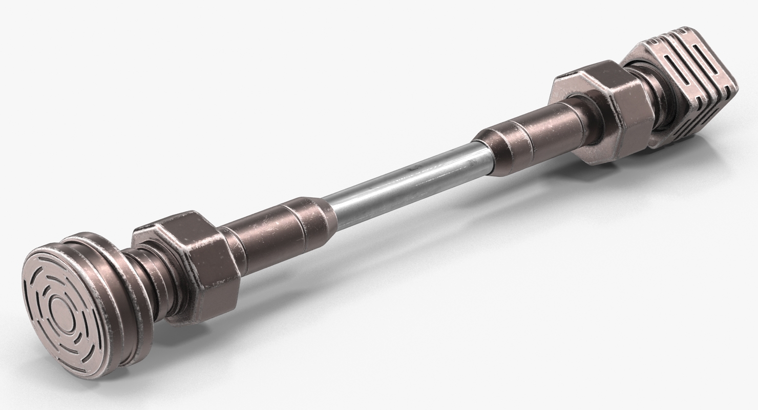3D model Anodized Ram Hydraulic Cylinder 8 Sci Fi