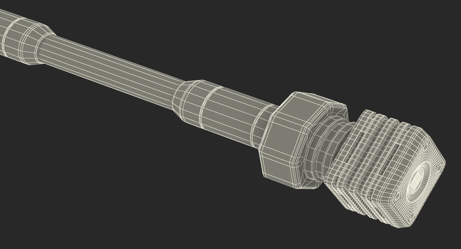 3D model Anodized Ram Hydraulic Cylinder 8 Sci Fi
