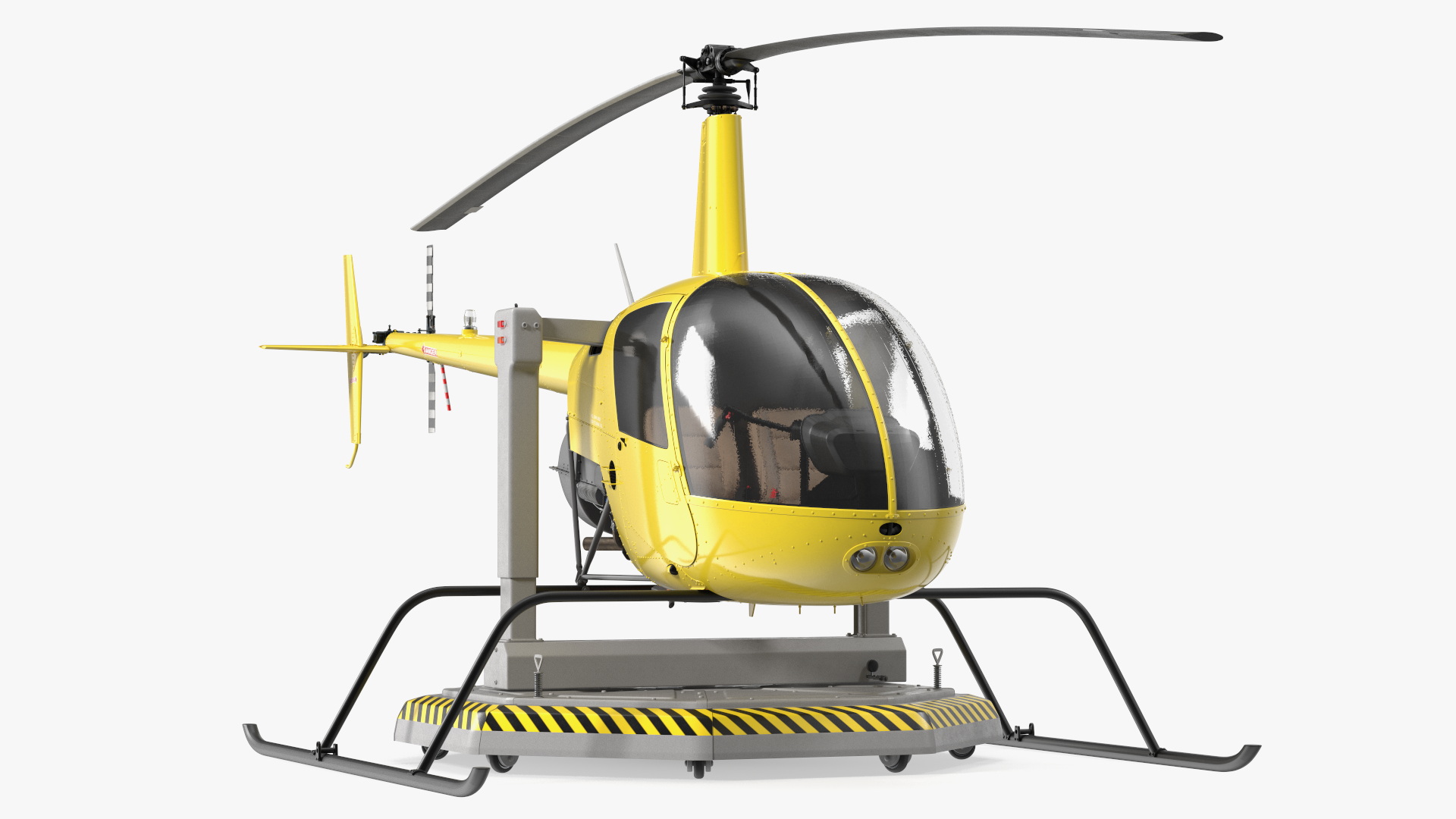 3D model Helicopter Trainer Yellow
