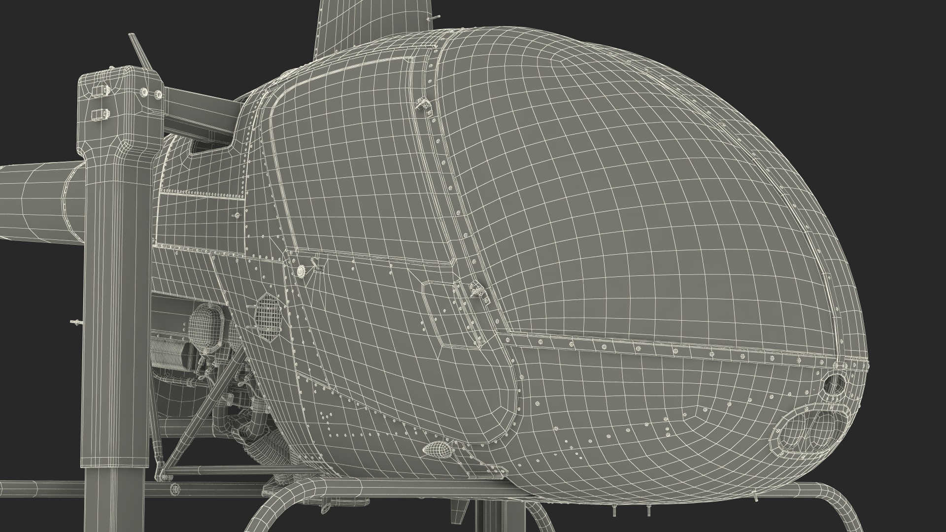 3D model Helicopter Trainer Yellow