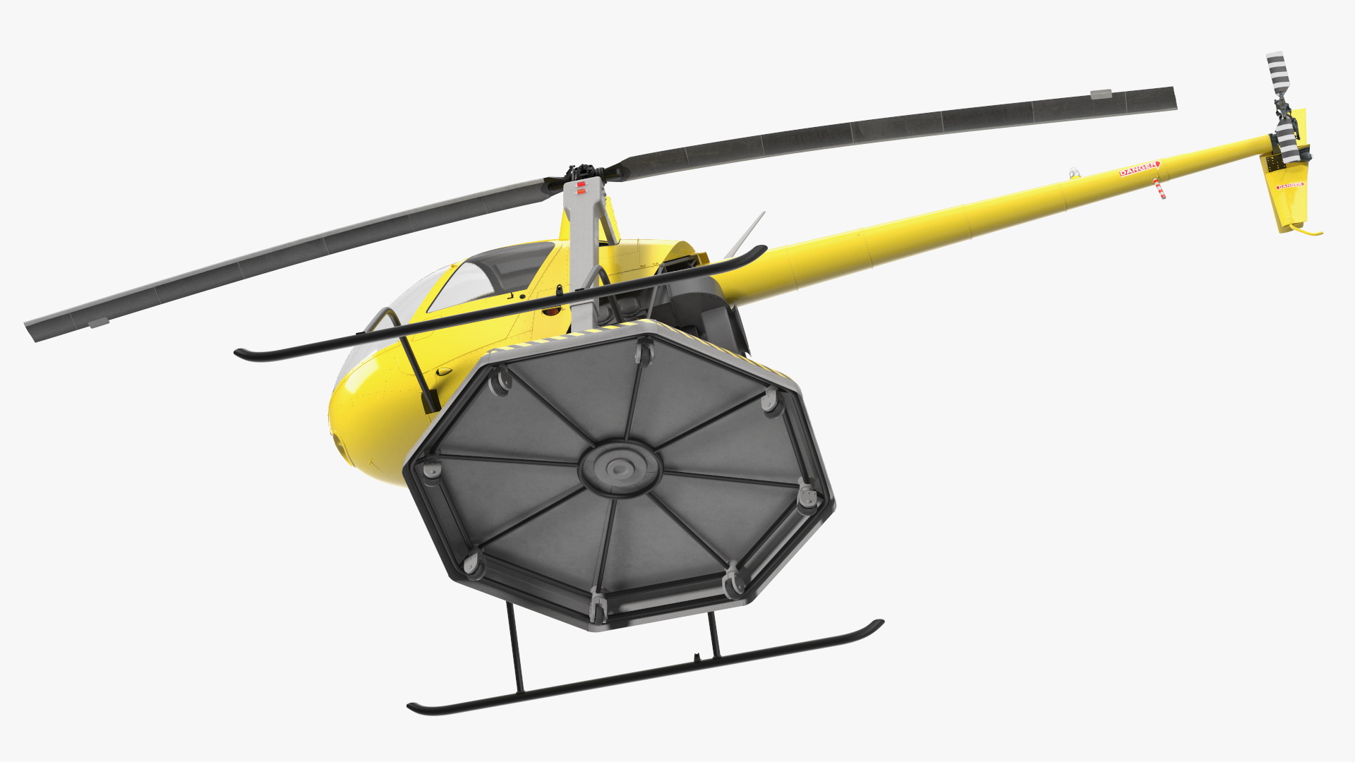 3D model Helicopter Trainer Yellow