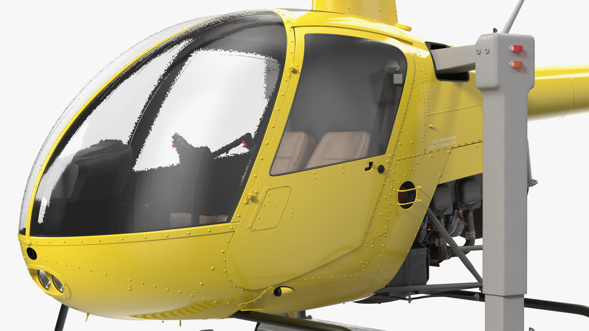 3D model Helicopter Trainer Yellow