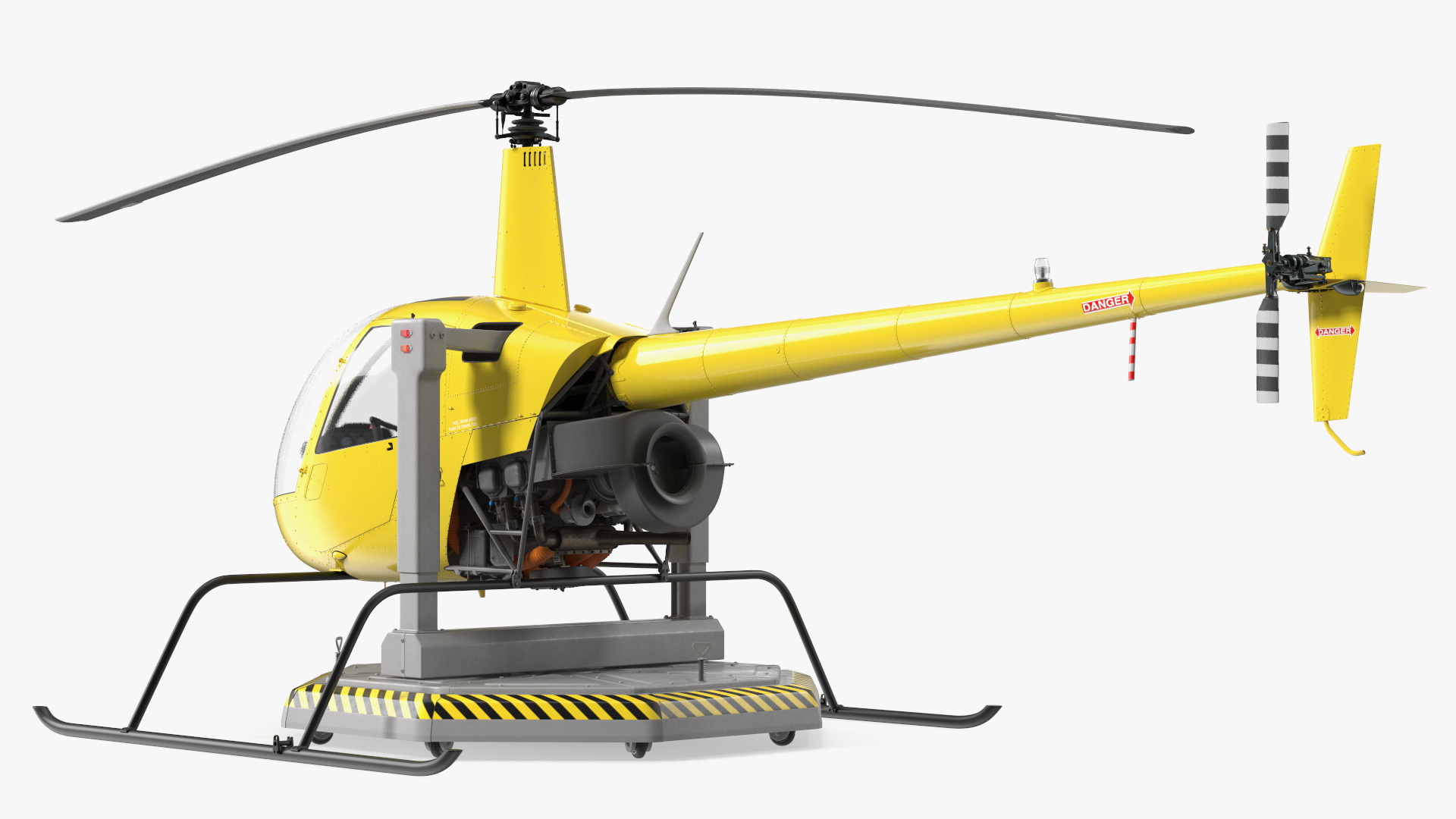 3D model Helicopter Trainer Yellow