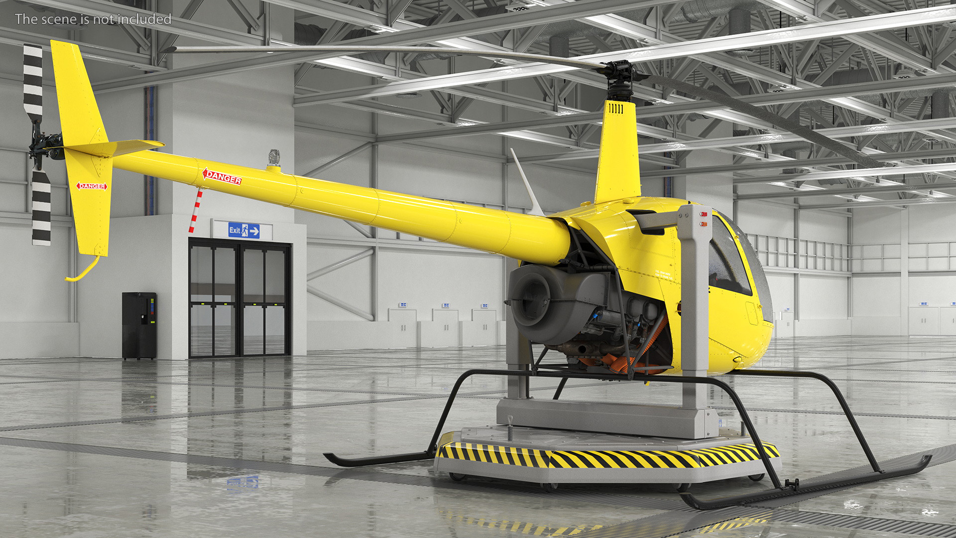 3D model Helicopter Trainer Yellow