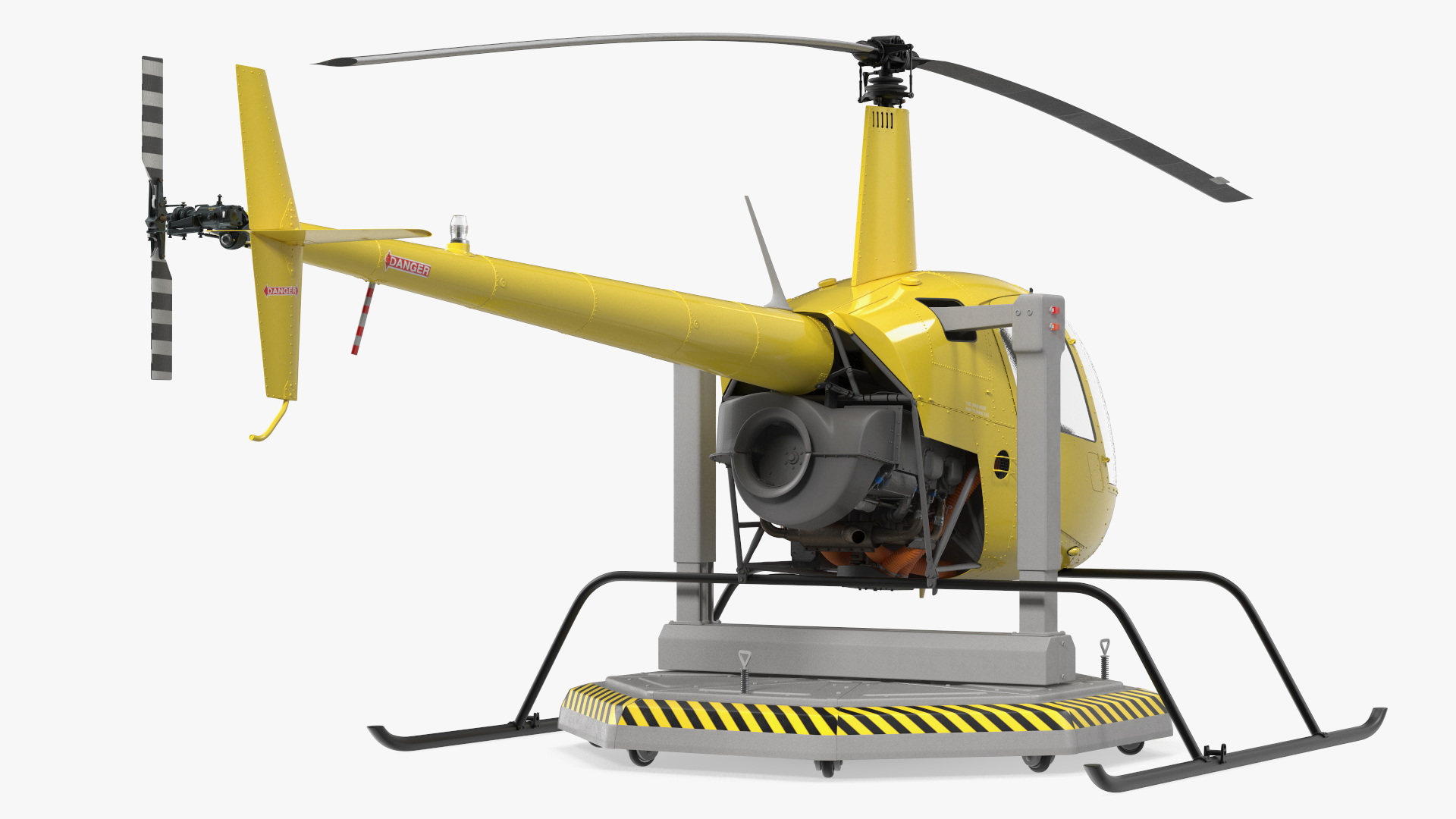 3D model Helicopter Trainer Yellow