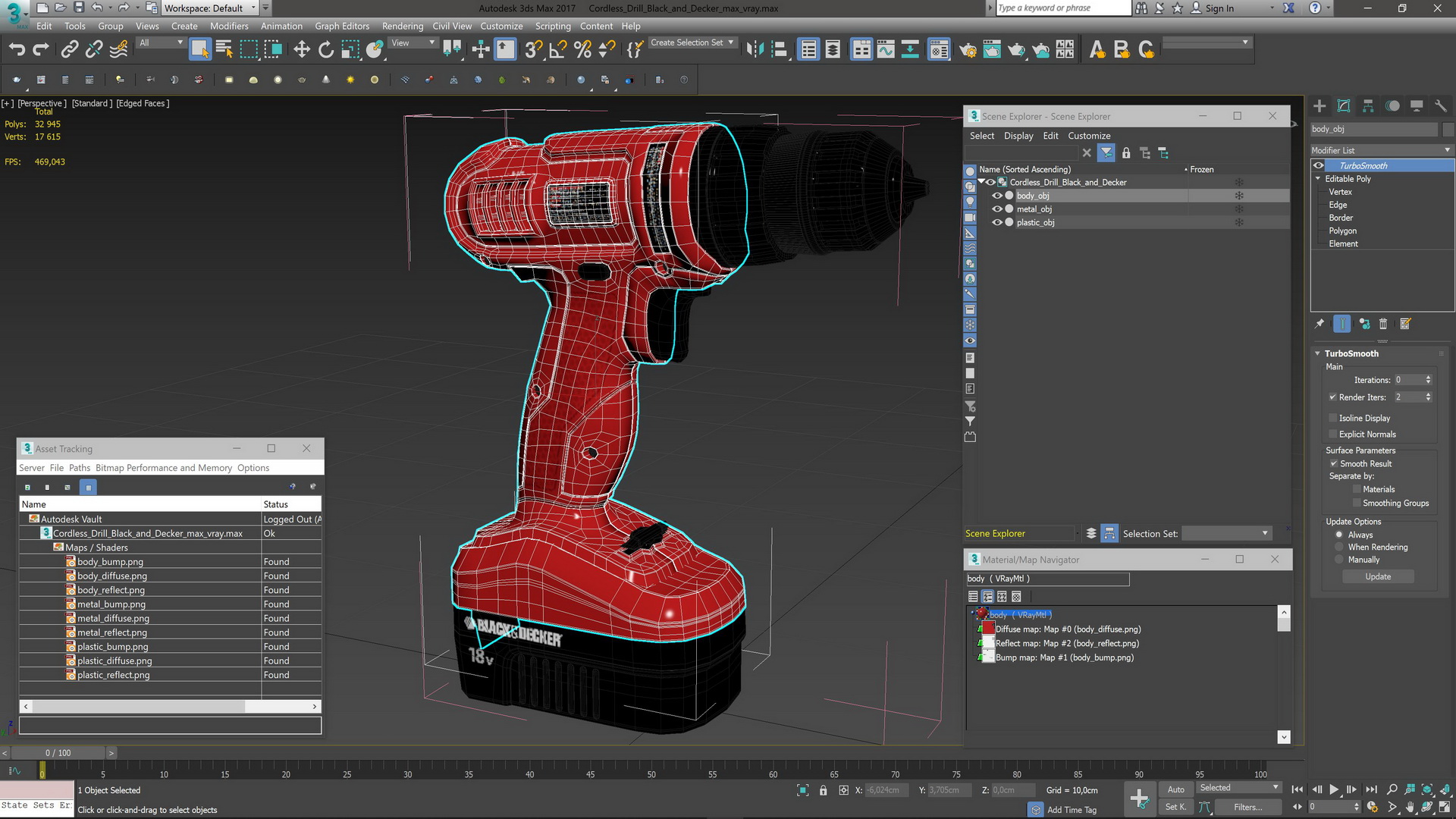 3D Cordless Drill Black and Decker