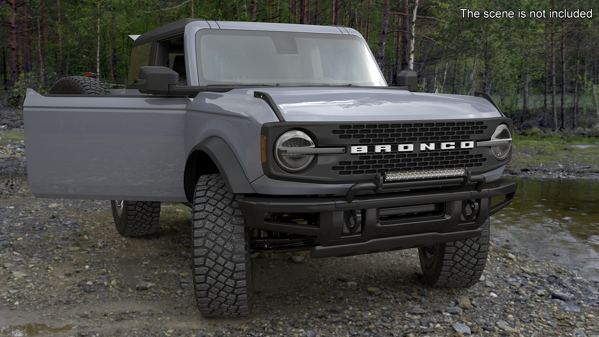 Ford Bronco Two Door Off Road SUV Carbonized Gray 3D model