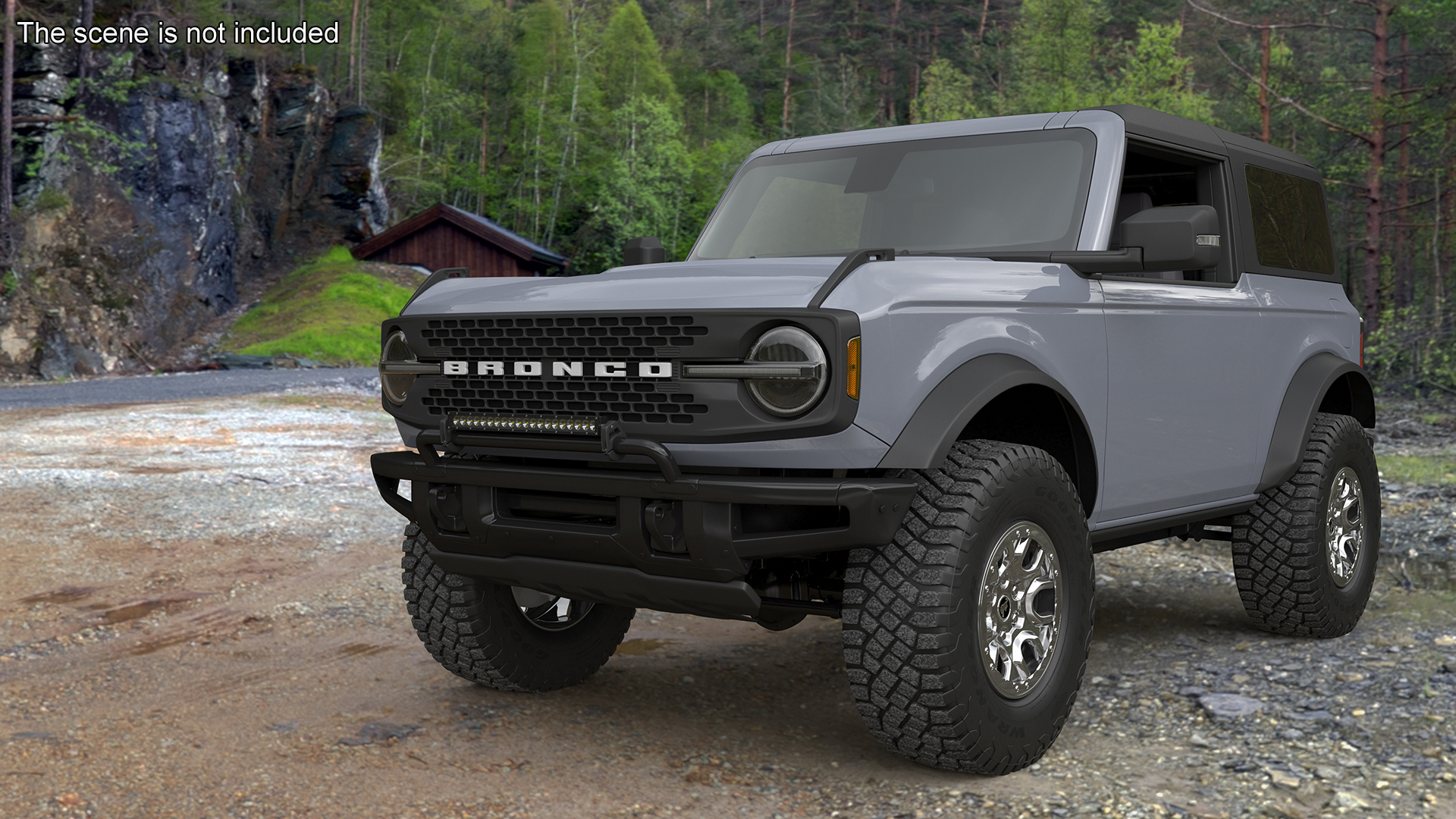 Ford Bronco Two Door Off Road SUV Carbonized Gray 3D model