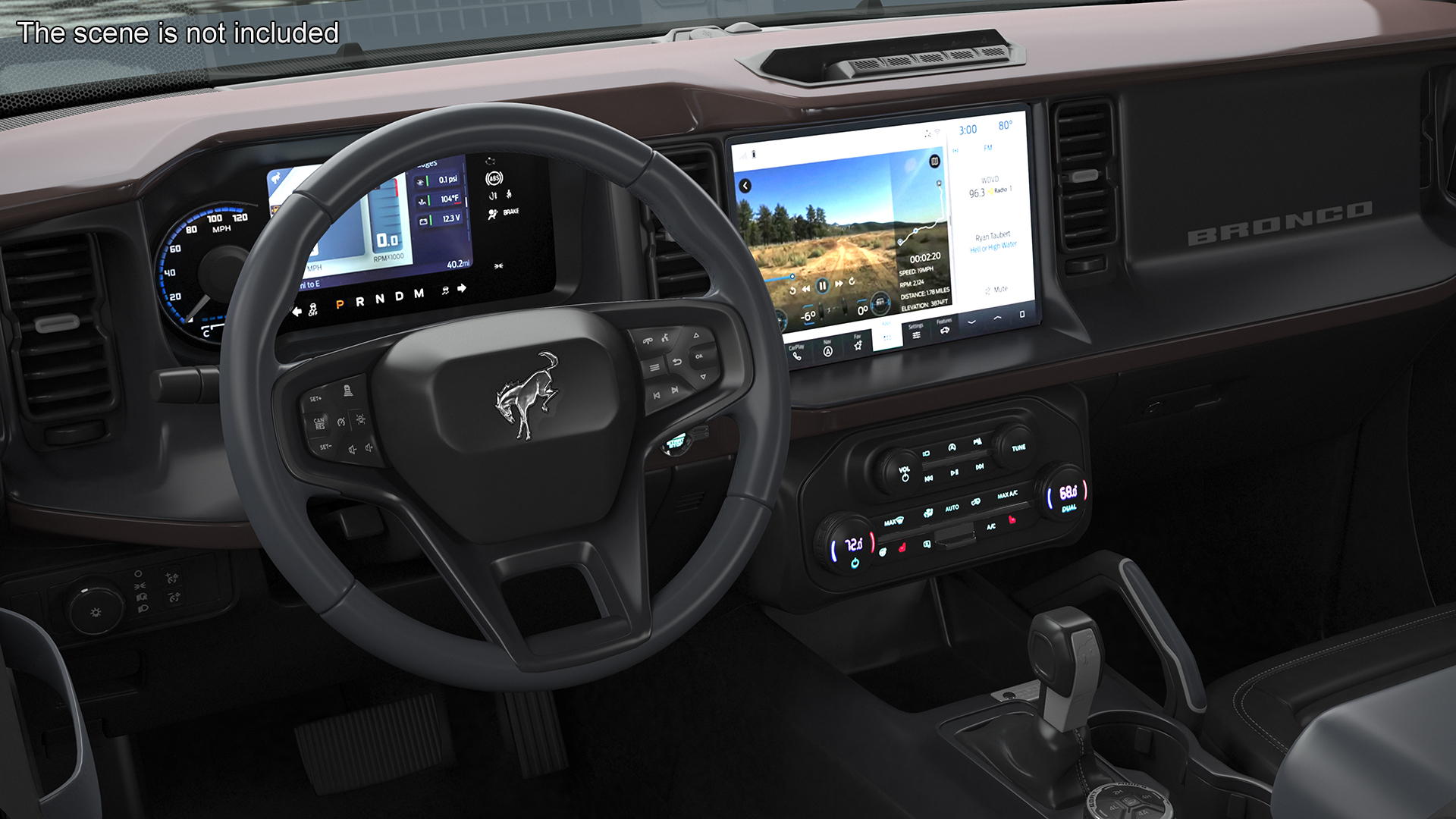 Ford Bronco Two Door Off Road SUV Carbonized Gray 3D model