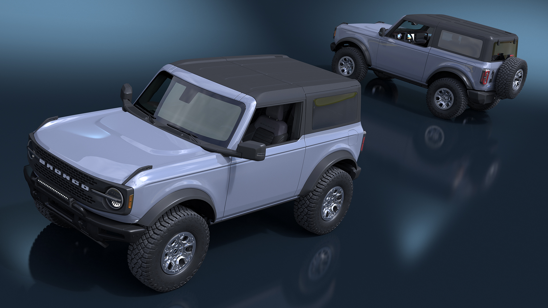 Ford Bronco Two Door Off Road SUV Carbonized Gray 3D model