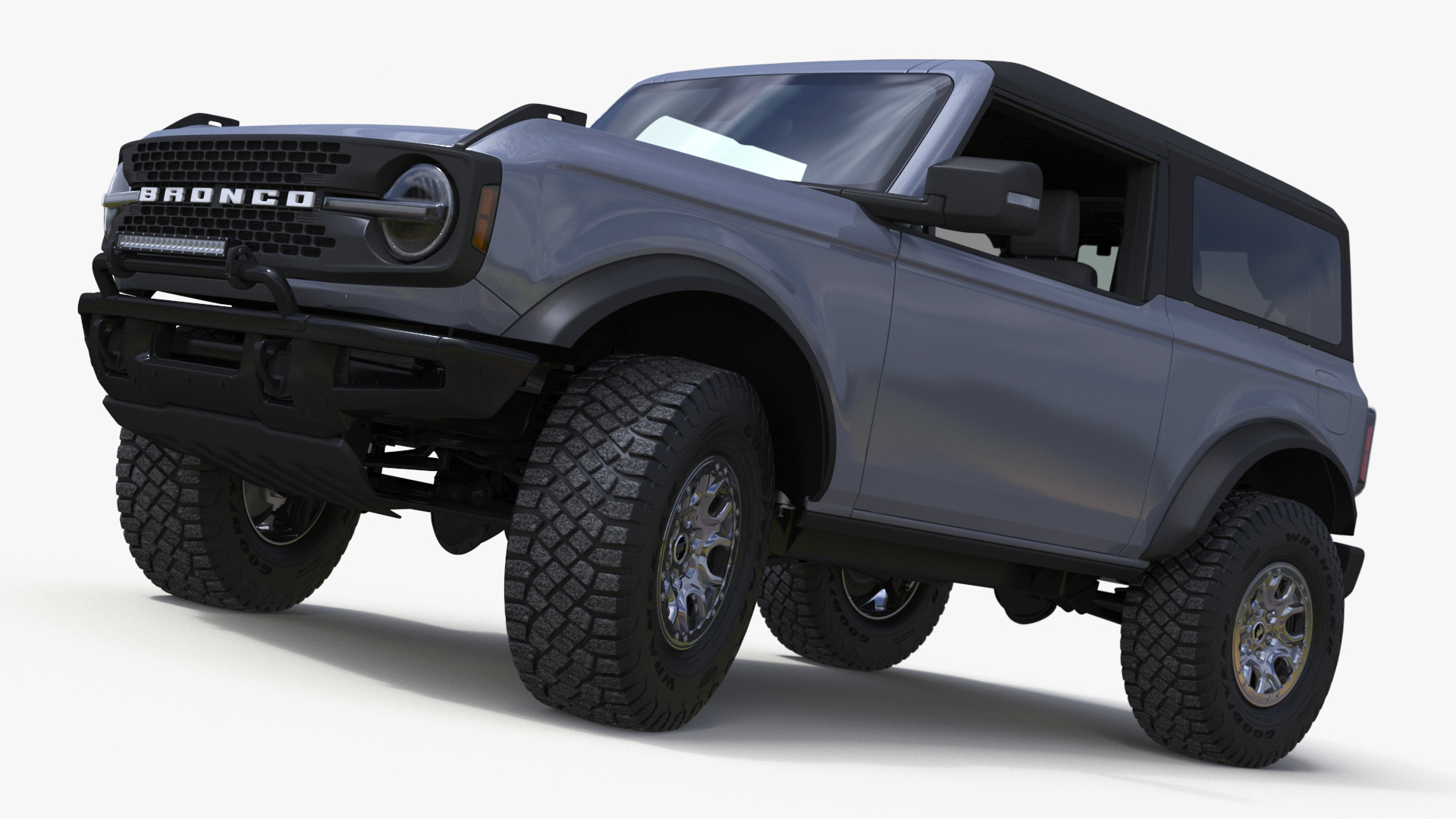 Ford Bronco Two Door Off Road SUV Carbonized Gray 3D model
