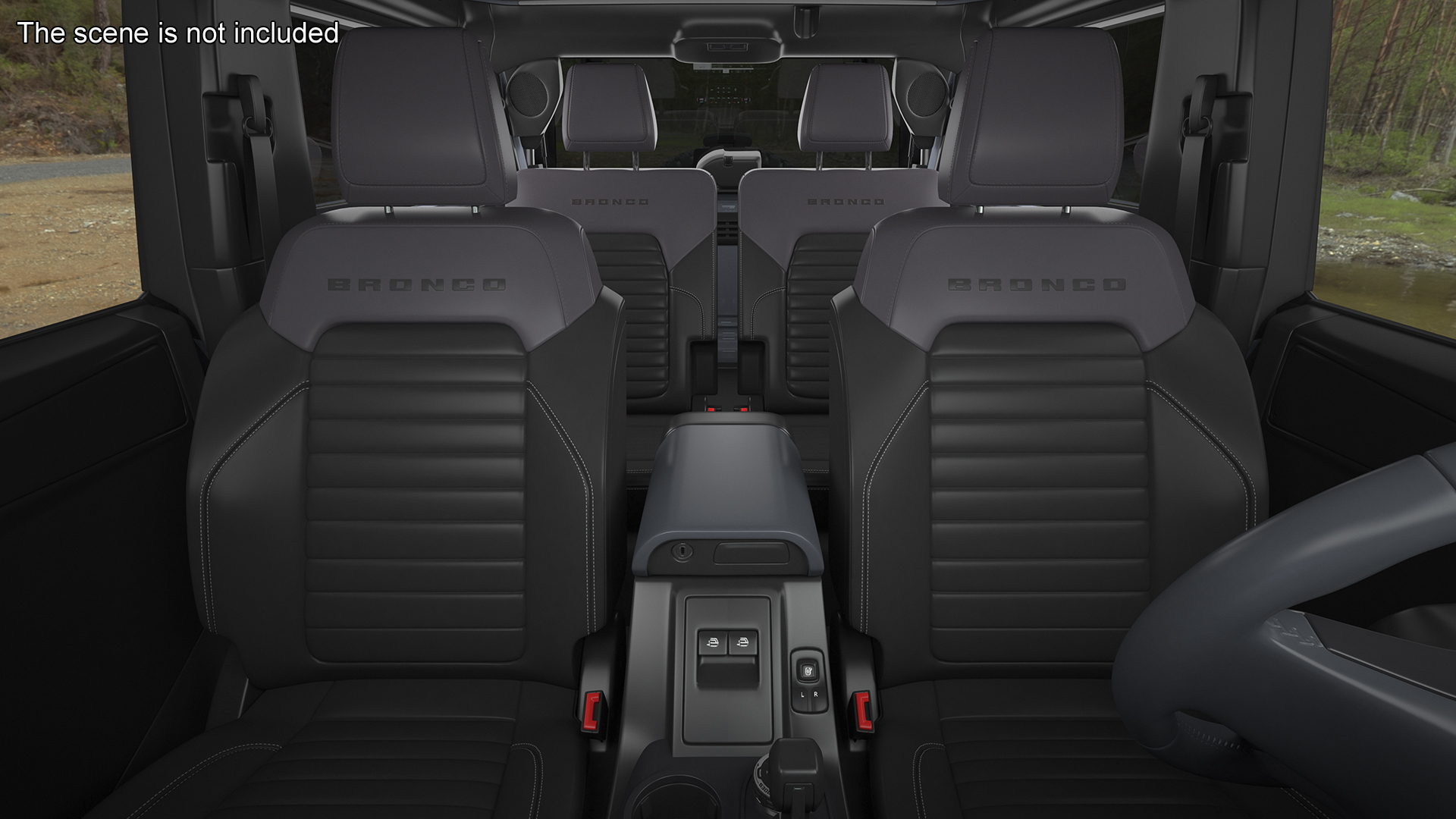 Ford Bronco Two Door Off Road SUV Carbonized Gray 3D model