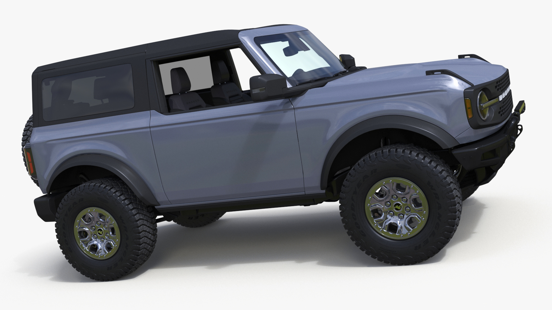 Ford Bronco Two Door Off Road SUV Carbonized Gray 3D model