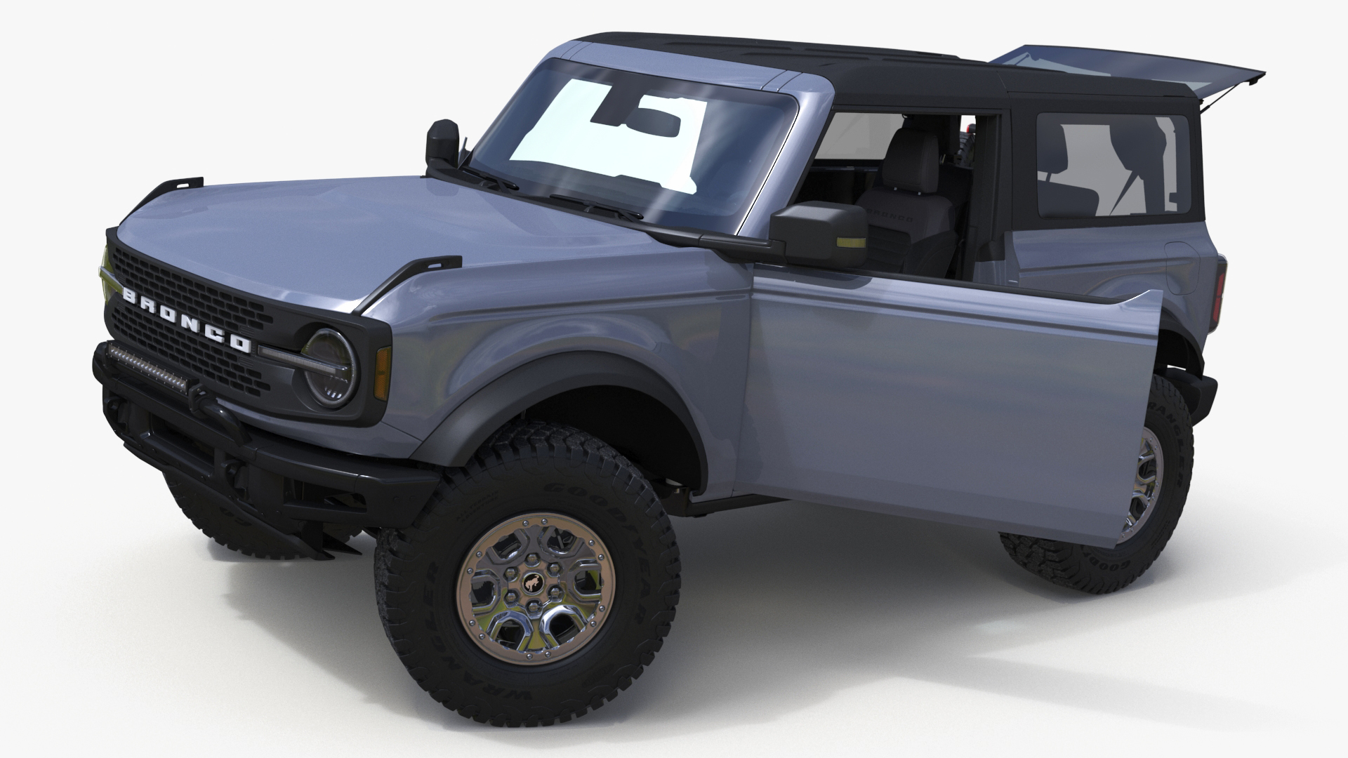 Ford Bronco Two Door Off Road SUV Carbonized Gray 3D model