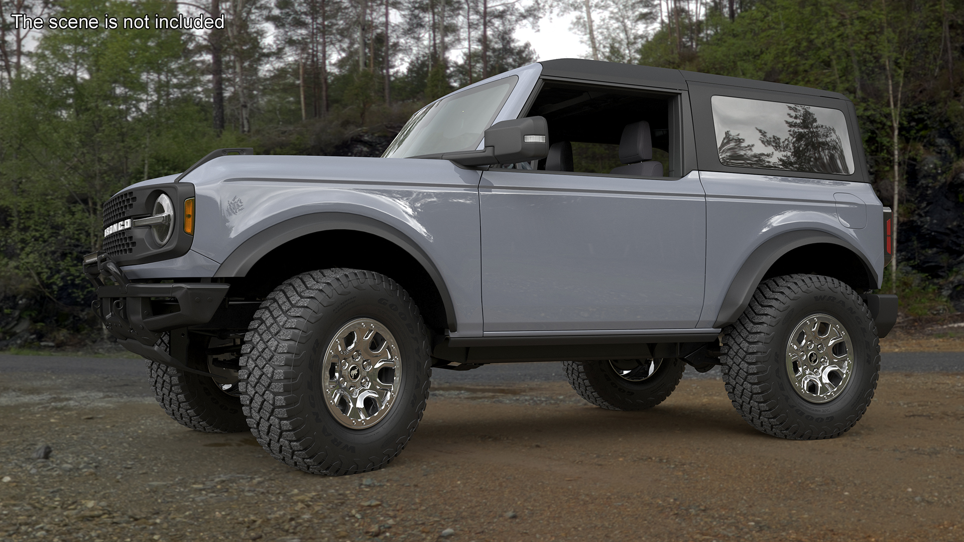 Ford Bronco Two Door Off Road SUV Carbonized Gray 3D model