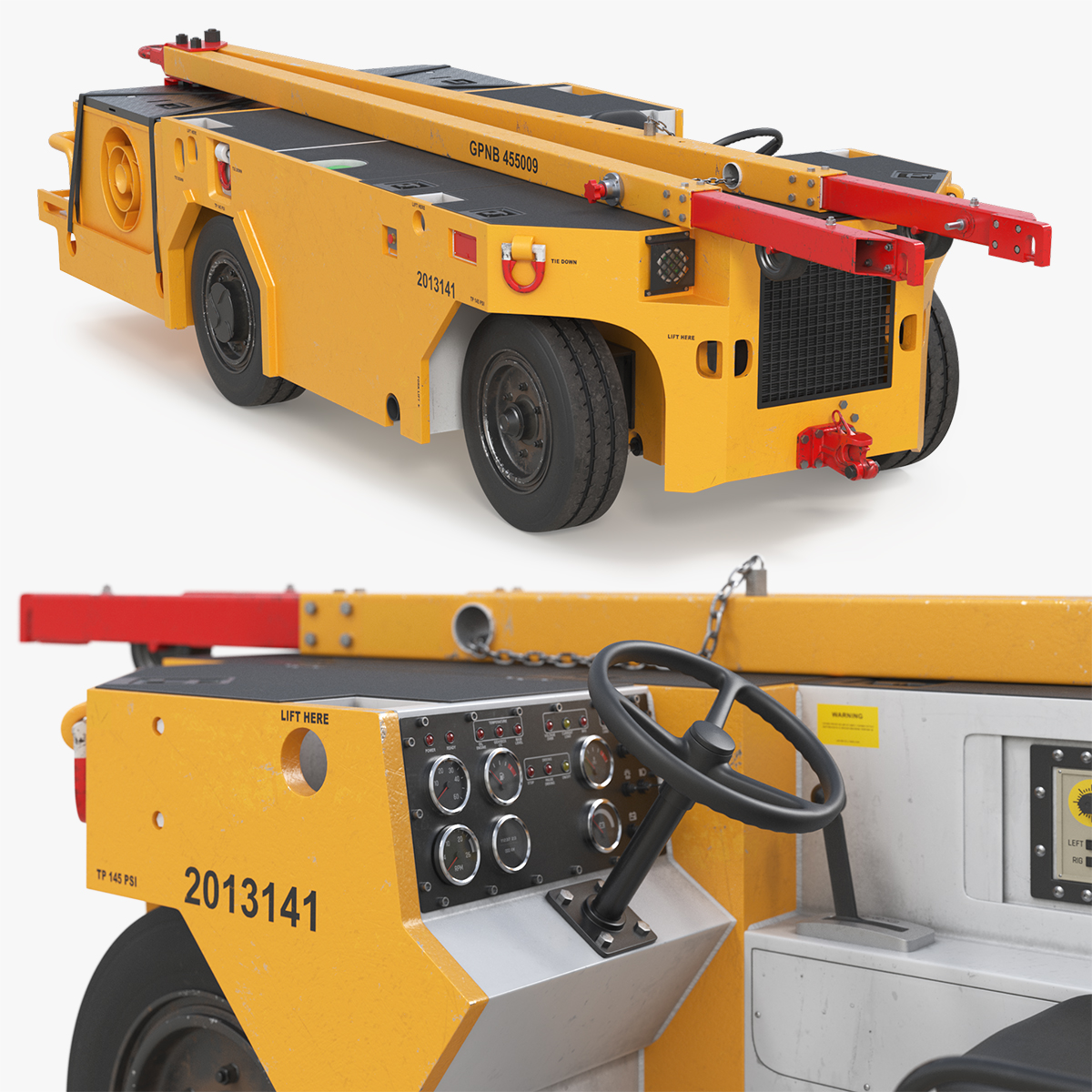 Long Tow Tractor 3D model preview
