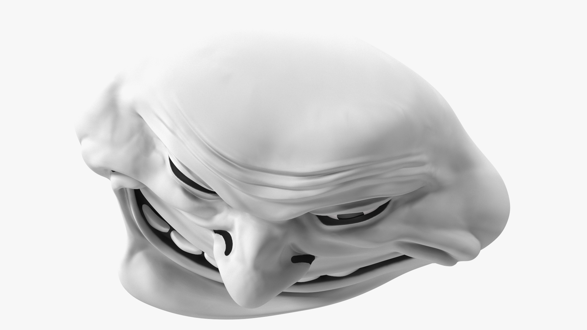 3D model Trollface White