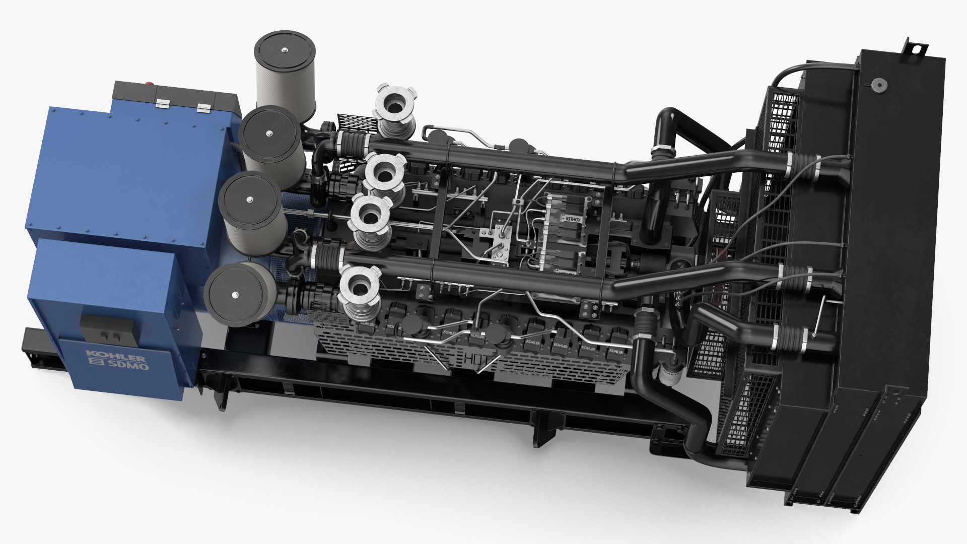 Kohler Industrial Diesel Generator 3D model