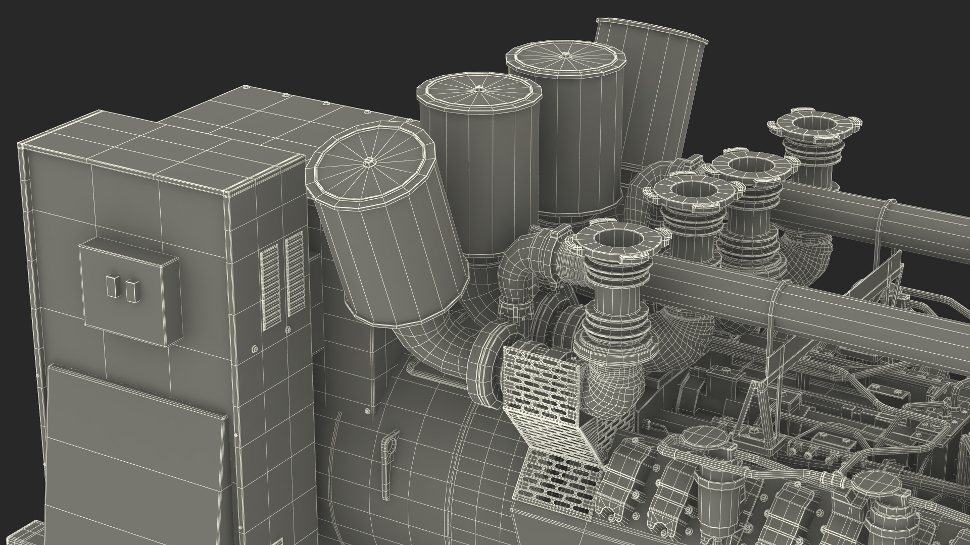 Kohler Industrial Diesel Generator 3D model