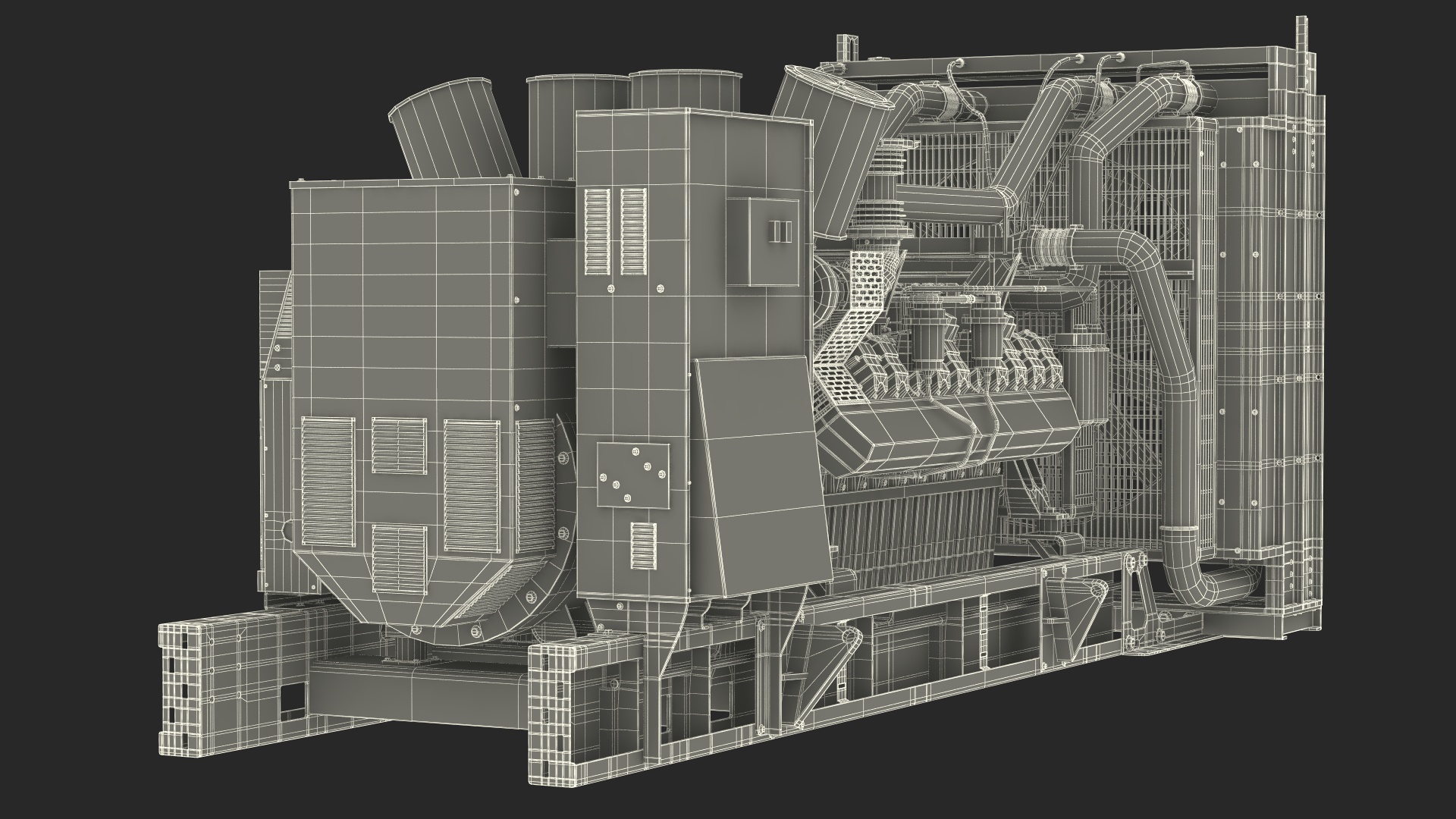 Kohler Industrial Diesel Generator 3D model