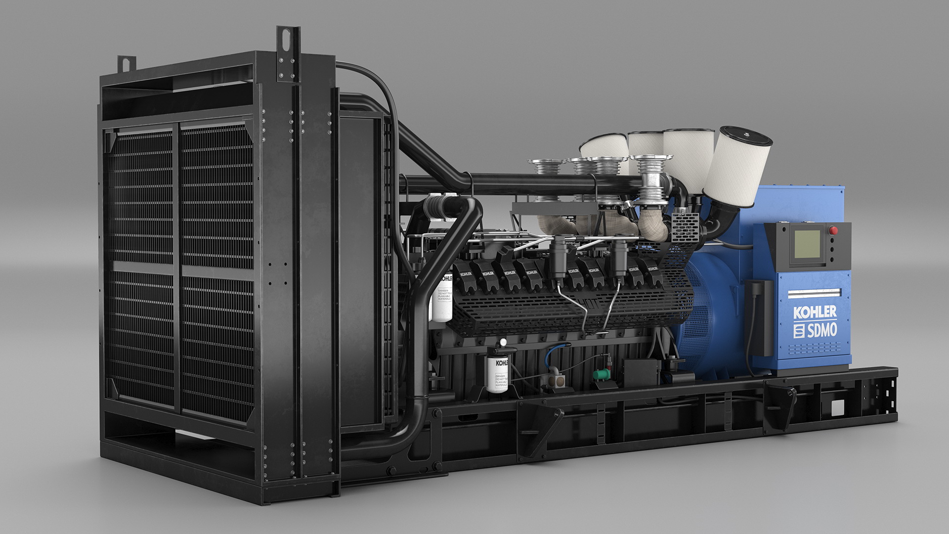 Kohler Industrial Diesel Generator 3D model