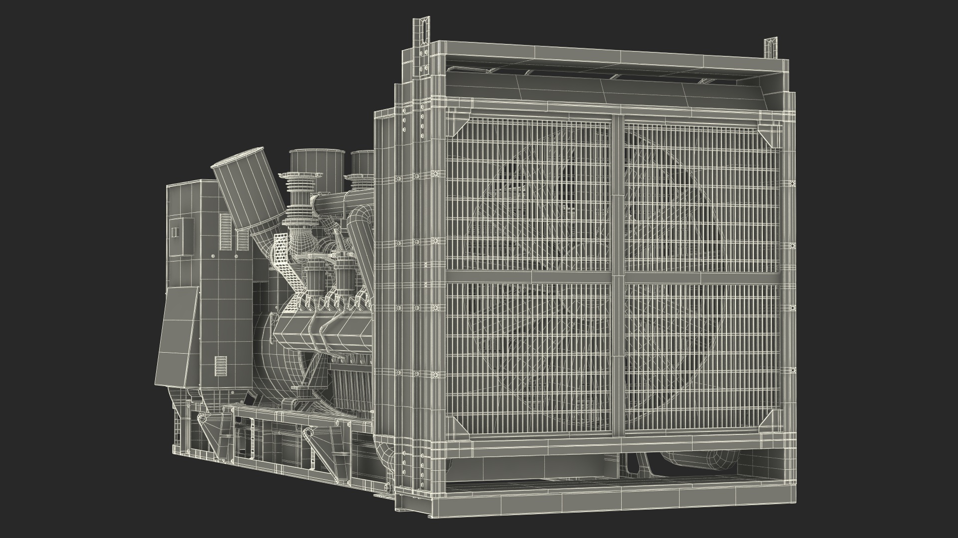 Kohler Industrial Diesel Generator 3D model