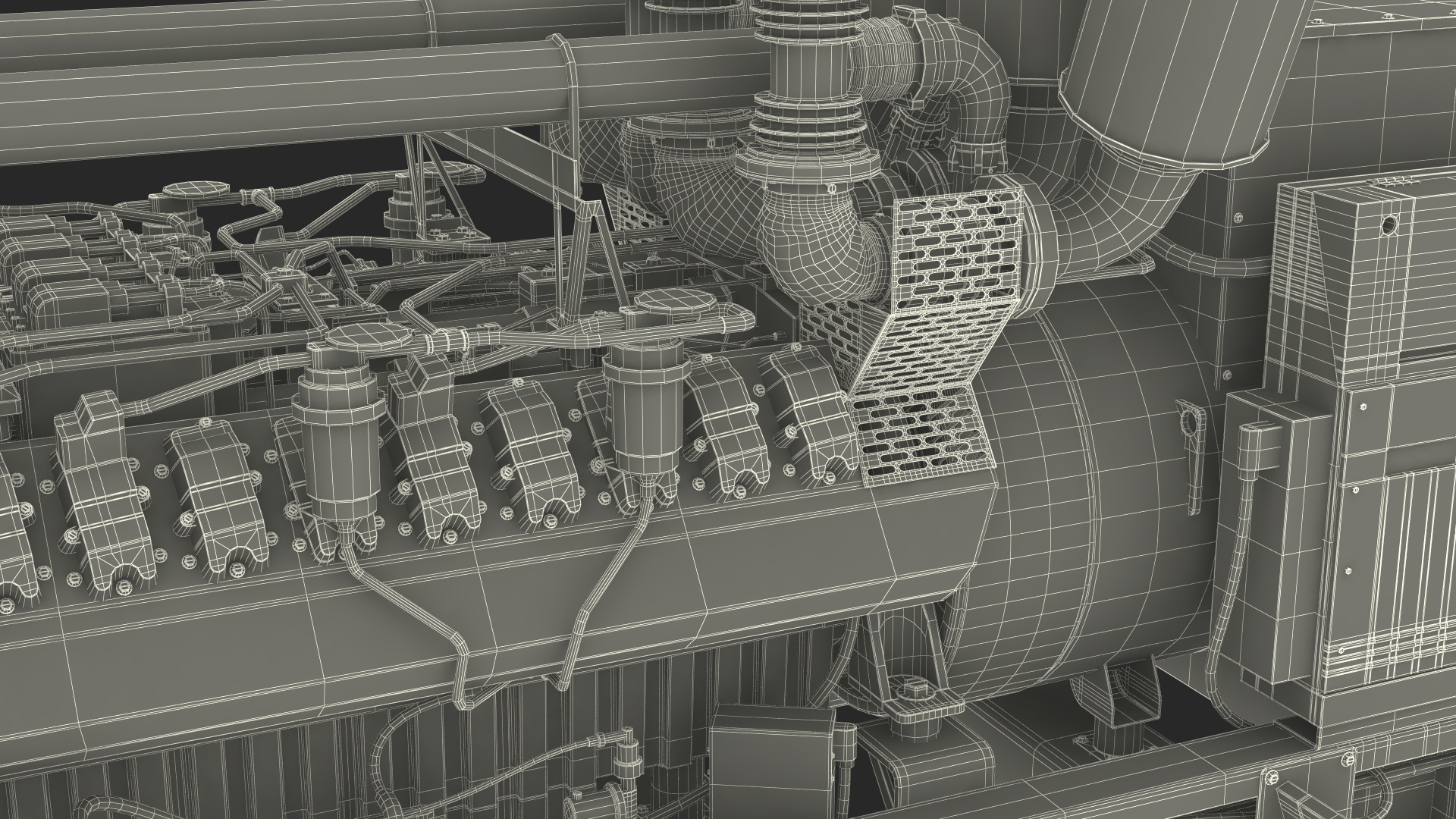 Kohler Industrial Diesel Generator 3D model