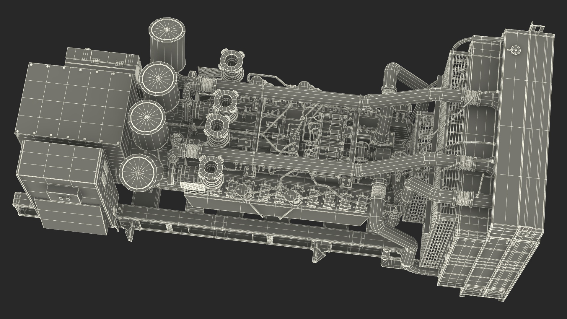 Kohler Industrial Diesel Generator 3D model