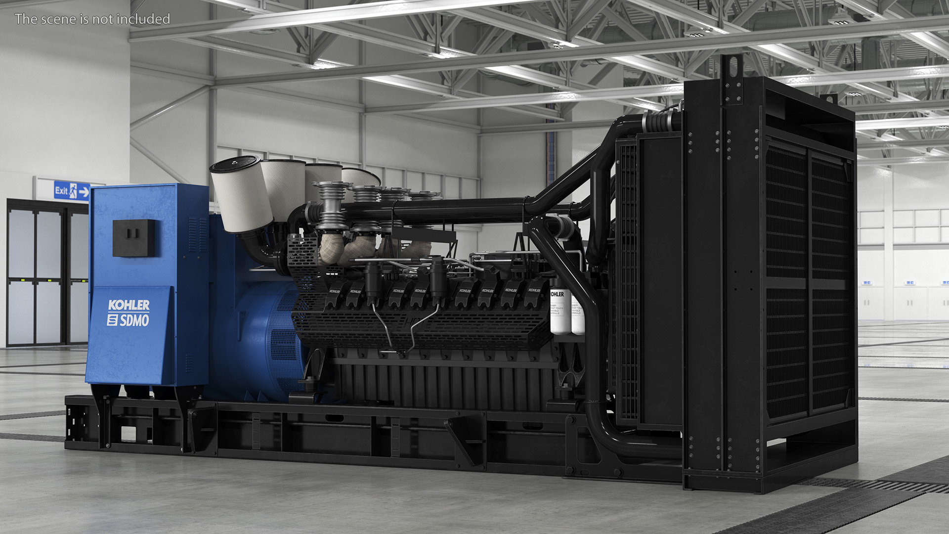 Kohler Industrial Diesel Generator 3D model