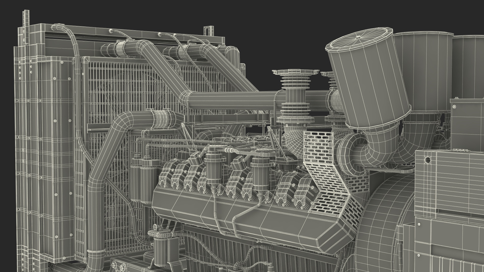 Kohler Industrial Diesel Generator 3D model