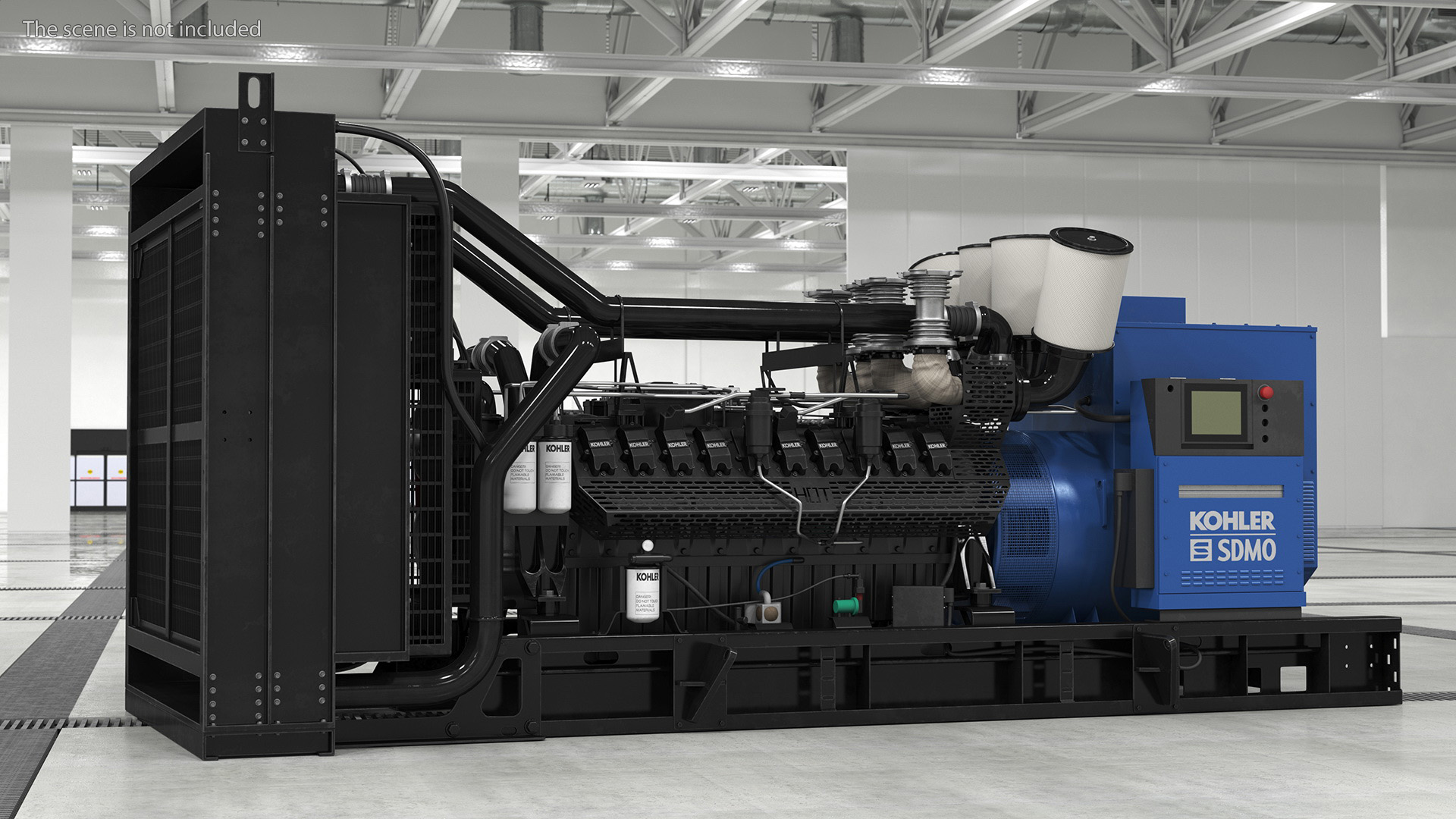 Kohler Industrial Diesel Generator 3D model