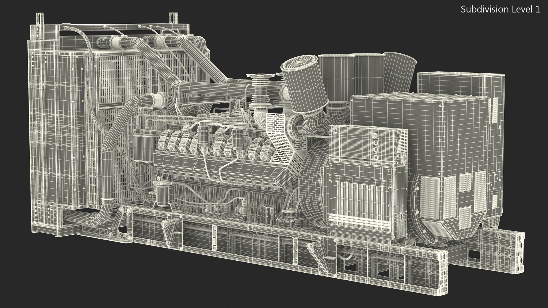 Kohler Industrial Diesel Generator 3D model