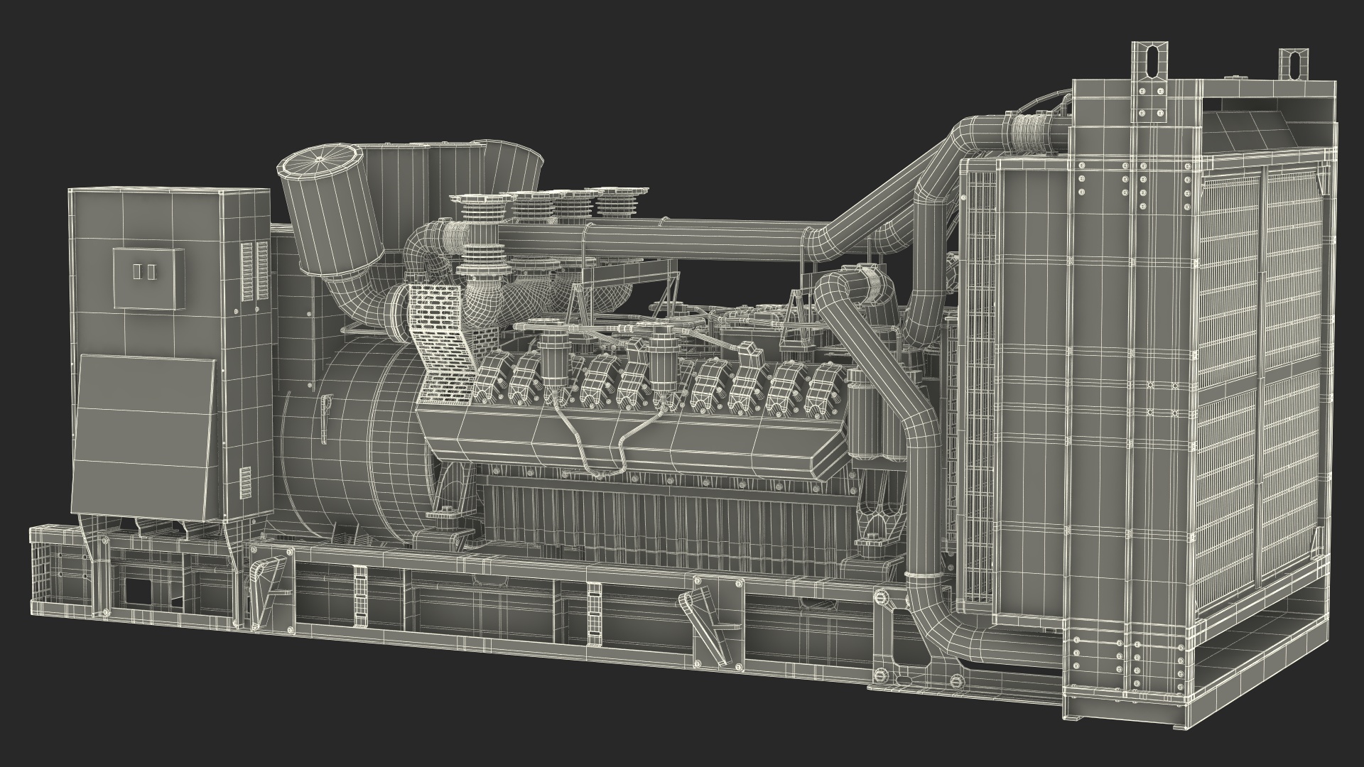 Kohler Industrial Diesel Generator 3D model