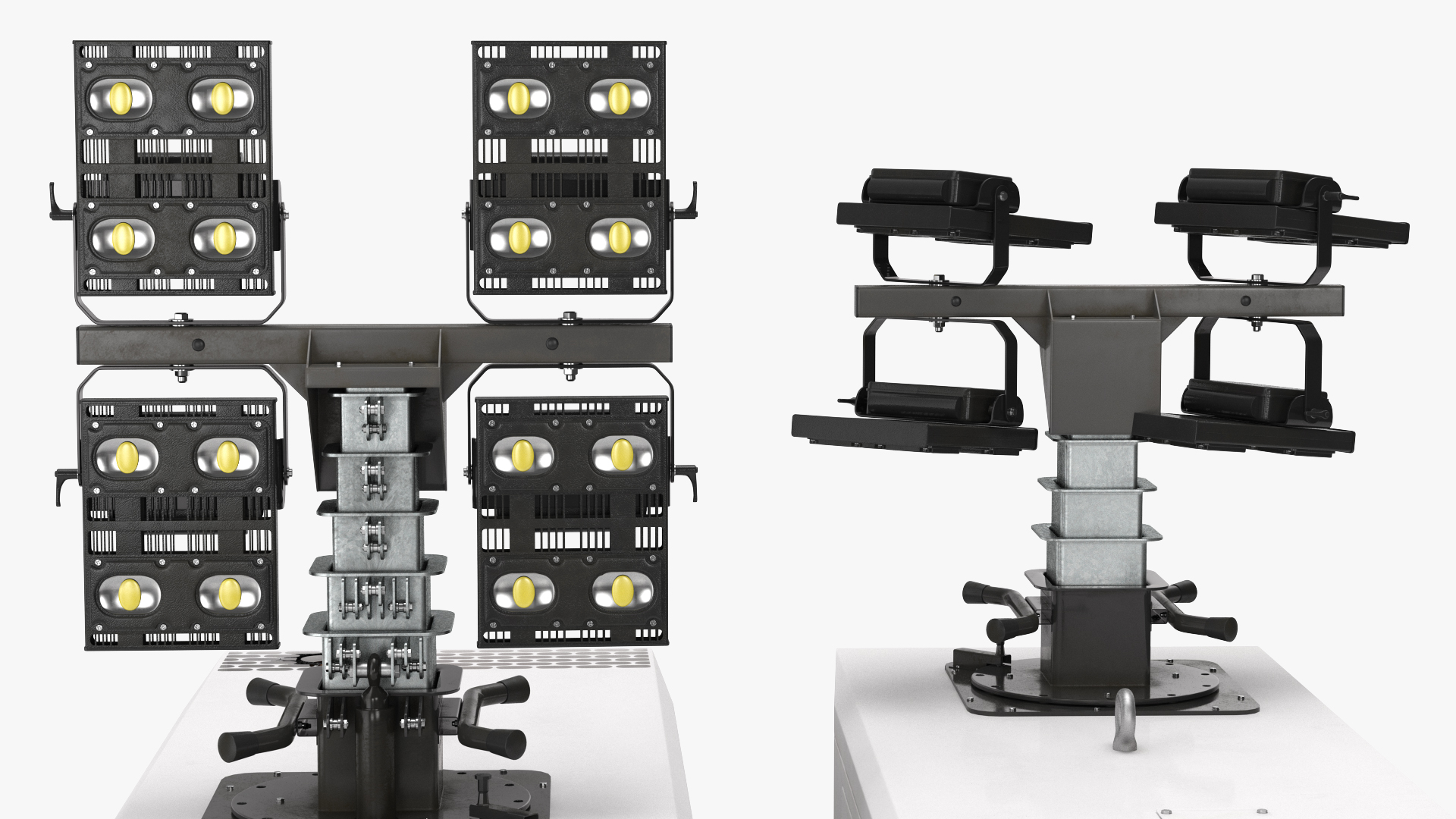 Kohler Mobile Generator with Lighting Mast Rigged 3D model