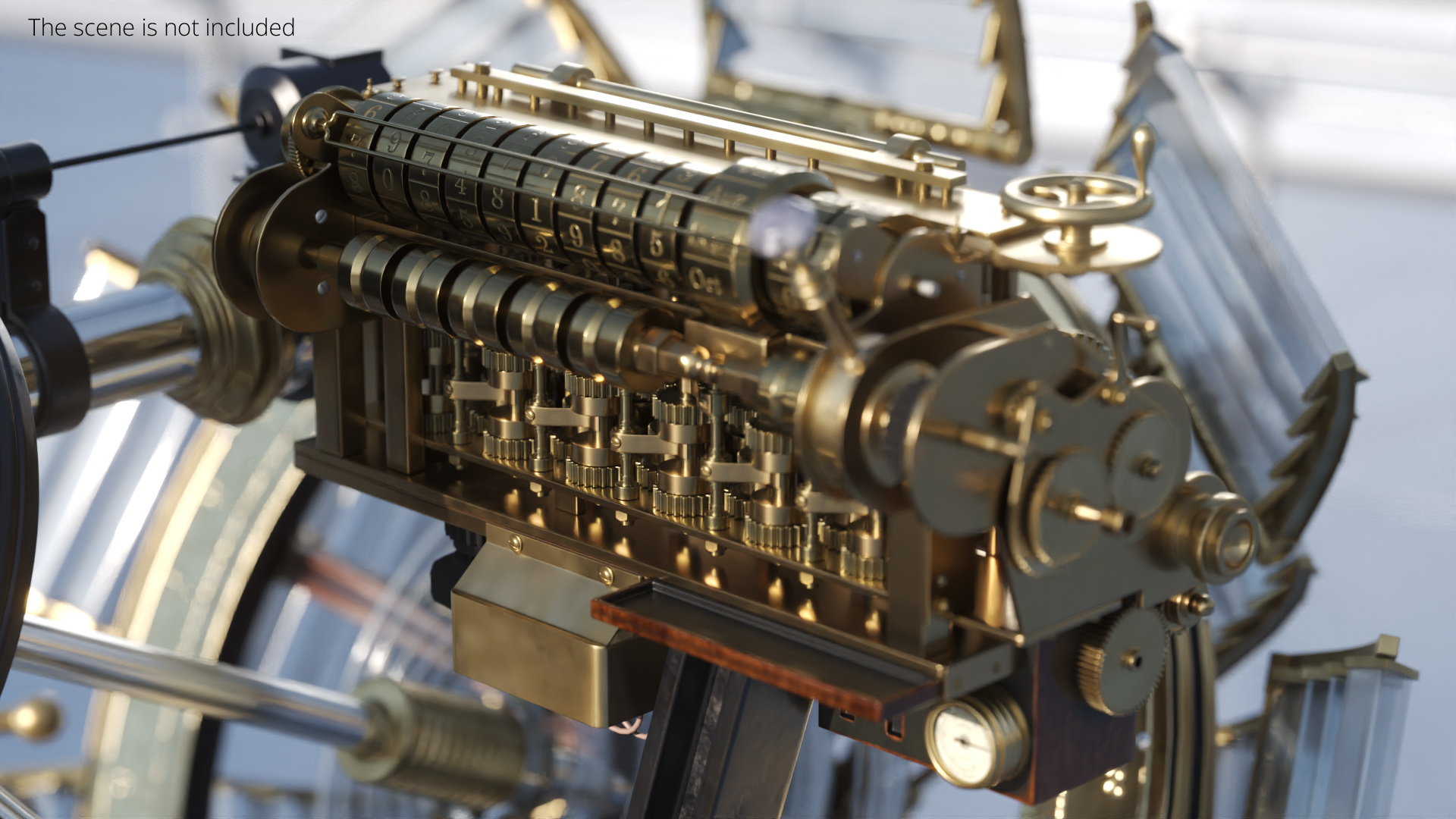Vintage Steampunk Mechanical Engine Set - view 3