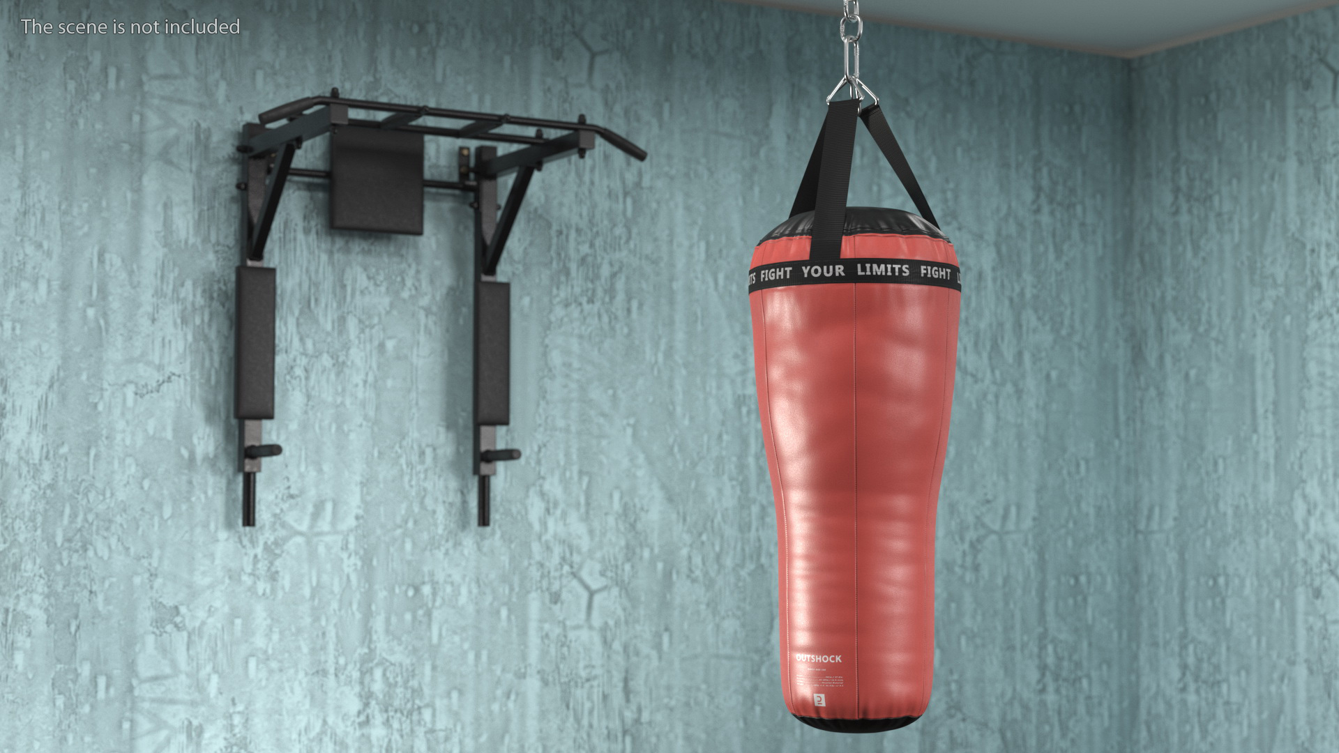 3D Boxing Angle Heavy Bag Brown model