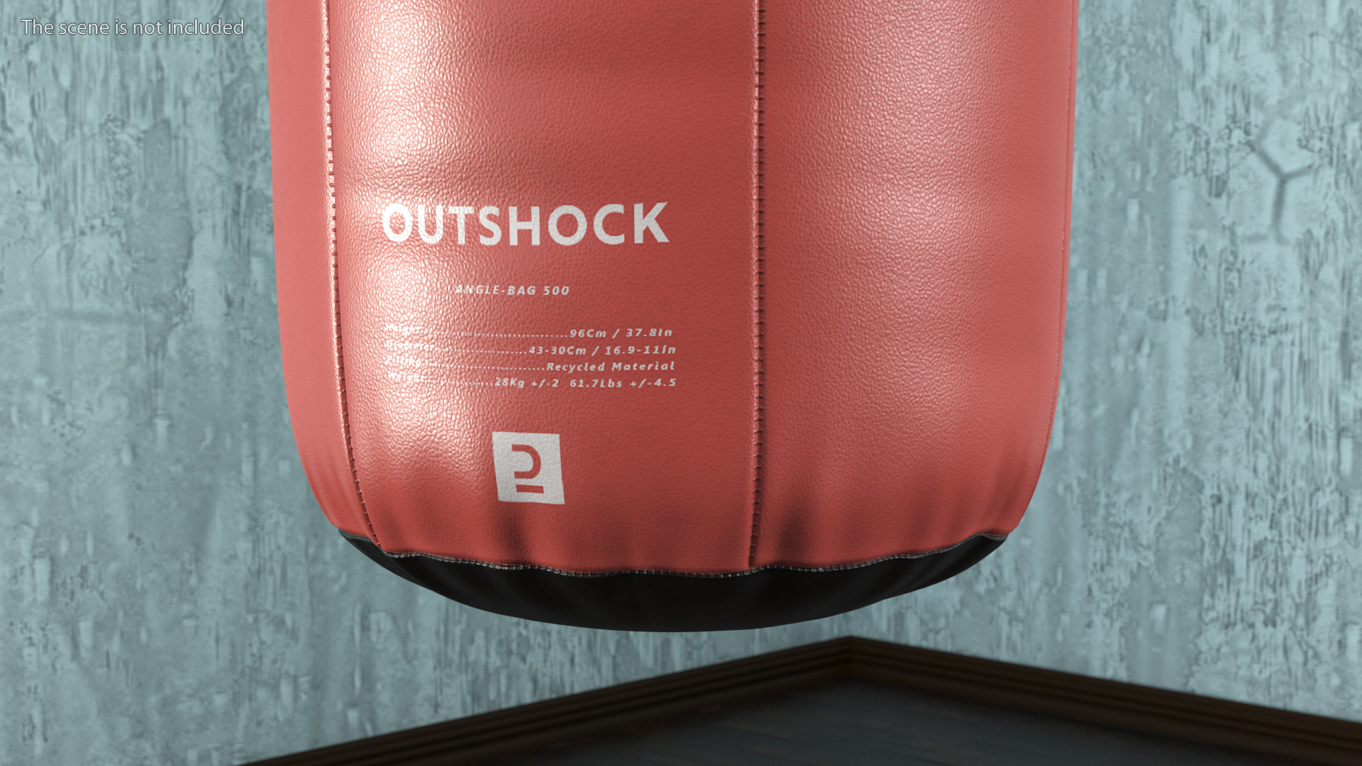 3D Boxing Angle Heavy Bag Brown model