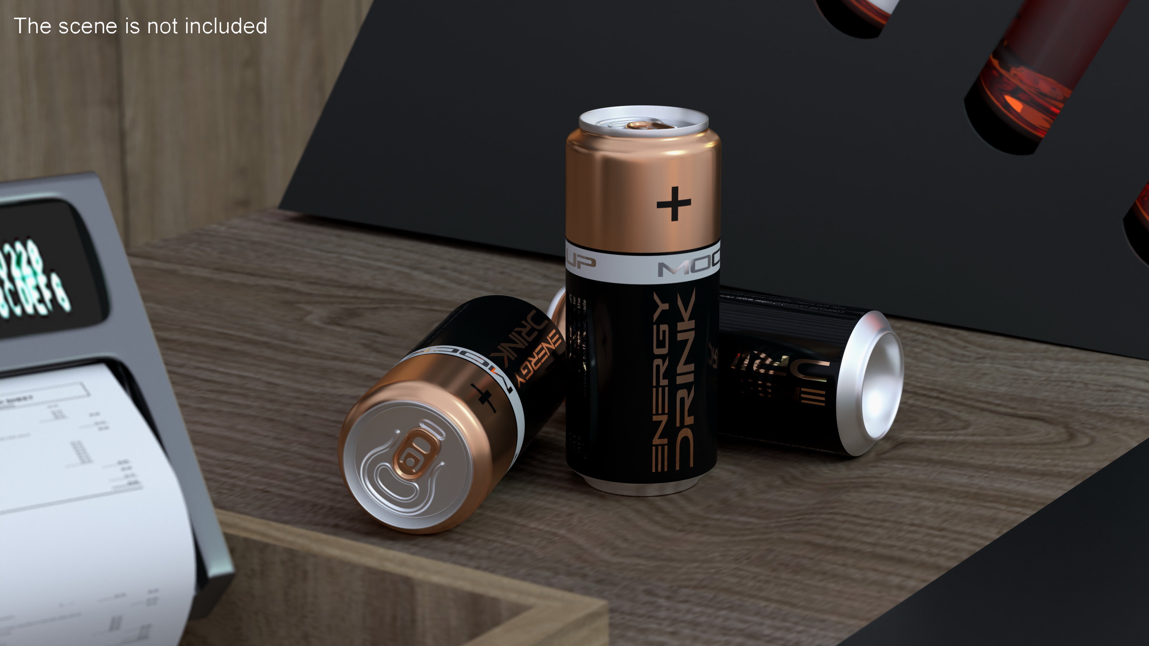 Energy Beverage Can Mockup 310ml 3D