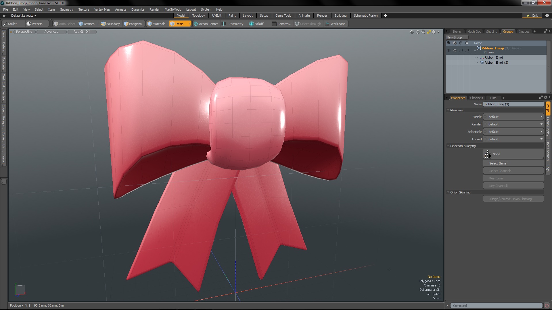 Ribbon Emoji 3D