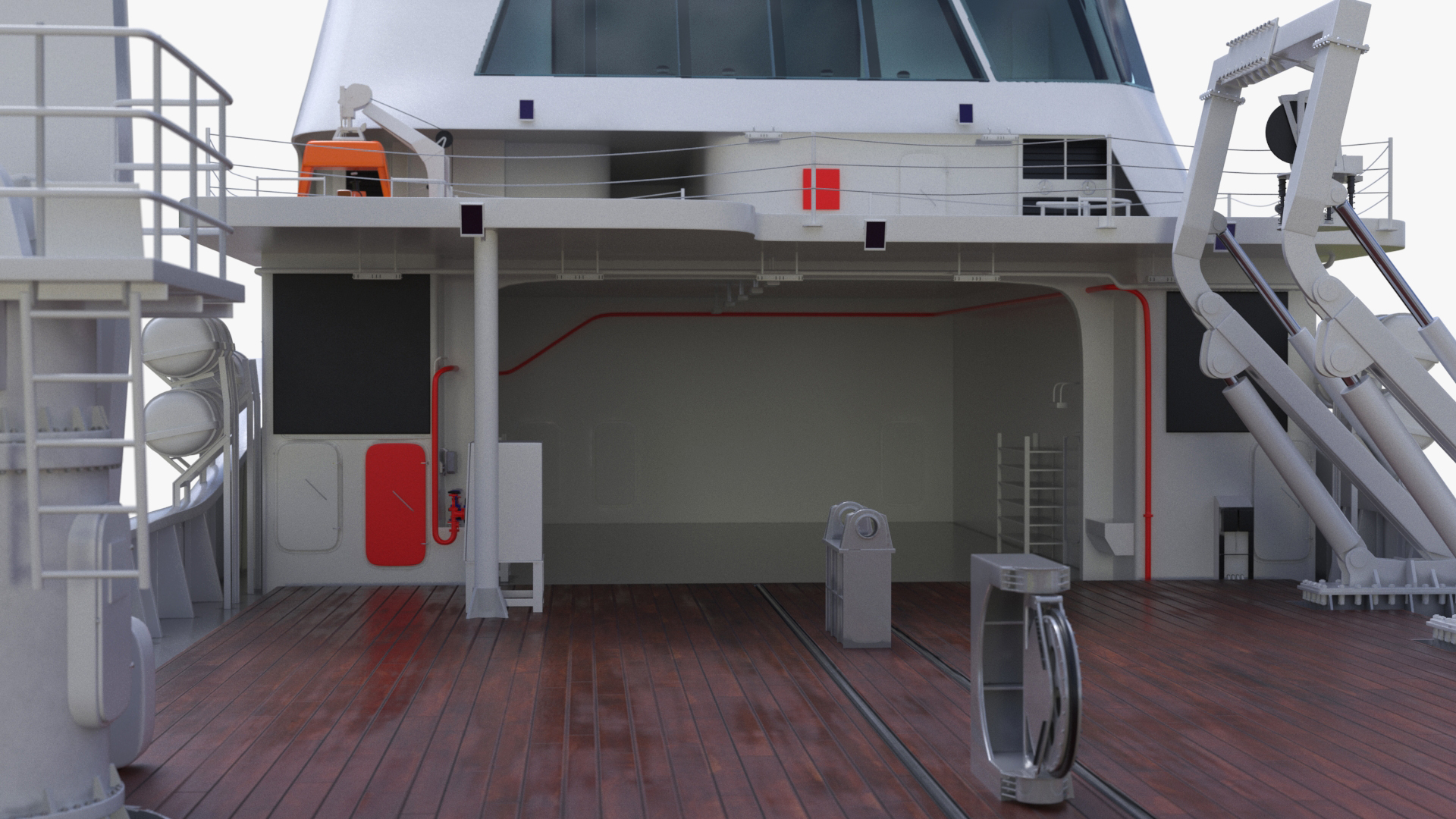 Ship for Transporting and Launching Drones 3D