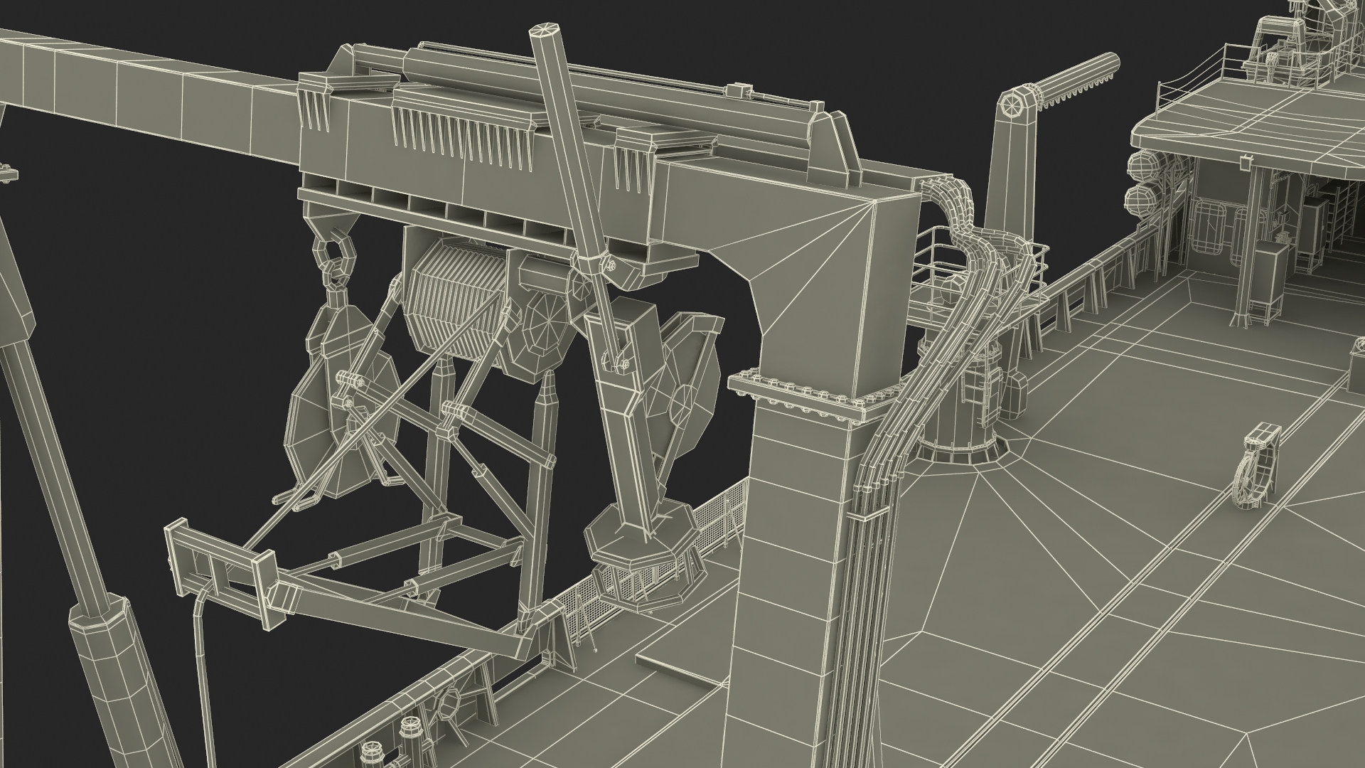 Ship for Transporting and Launching Drones 3D