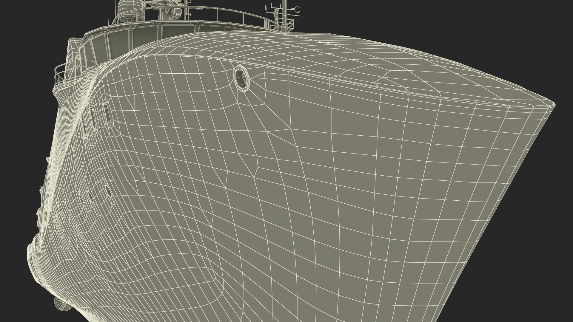 Ship for Transporting and Launching Drones 3D