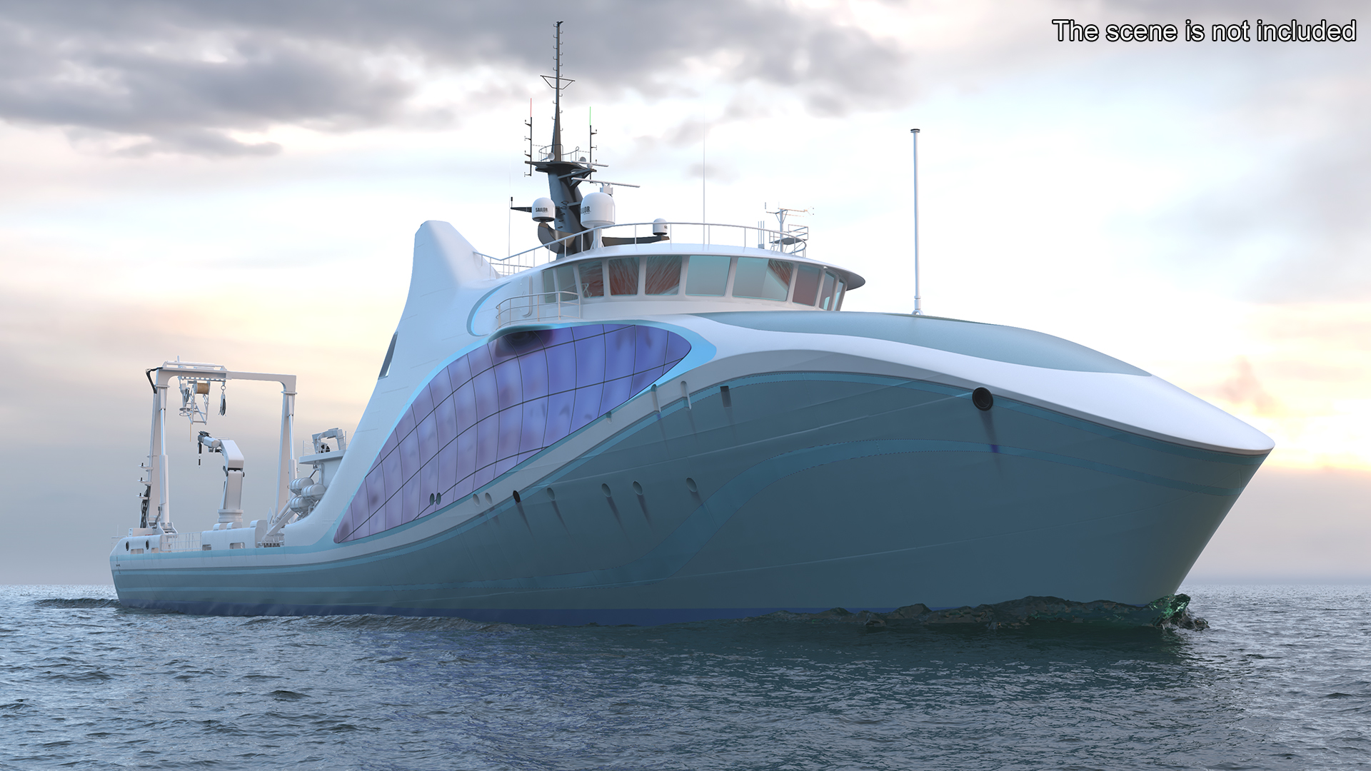 Ship for Transporting and Launching Drones 3D
