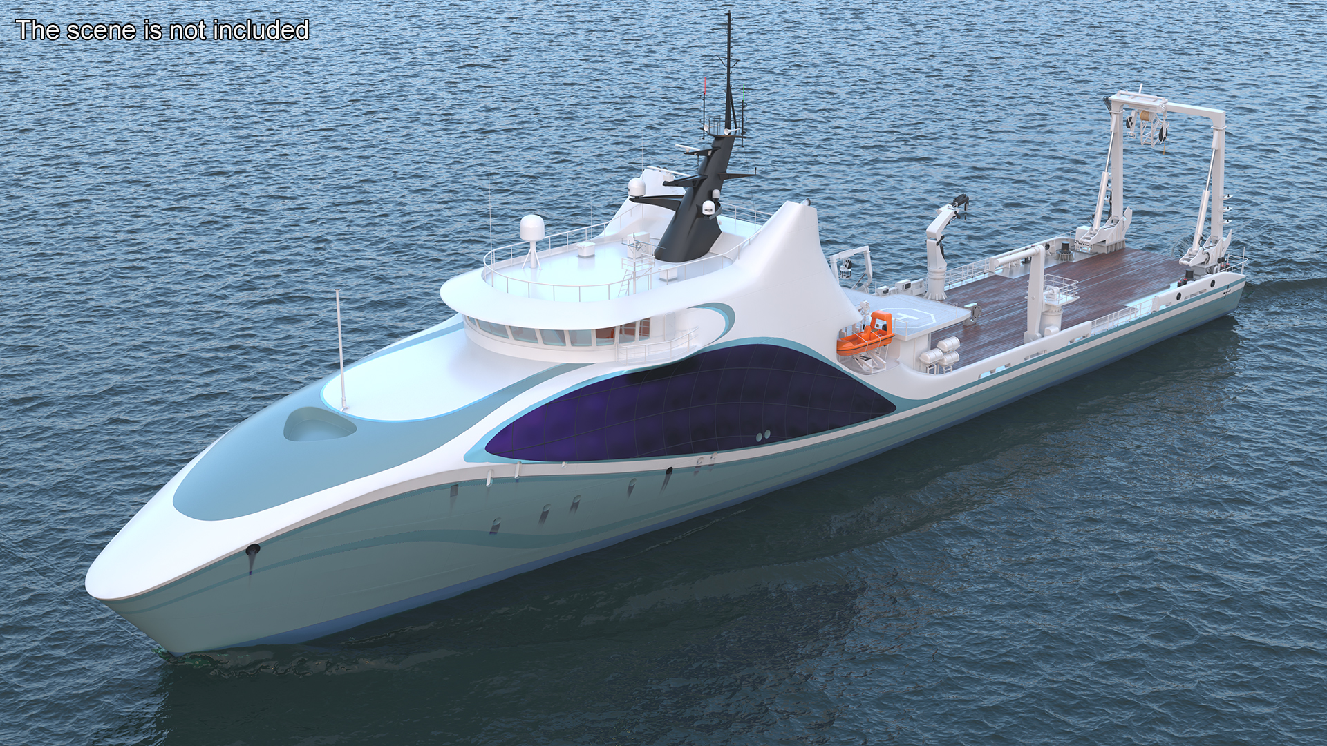 Ship for Transporting and Launching Drones 3D