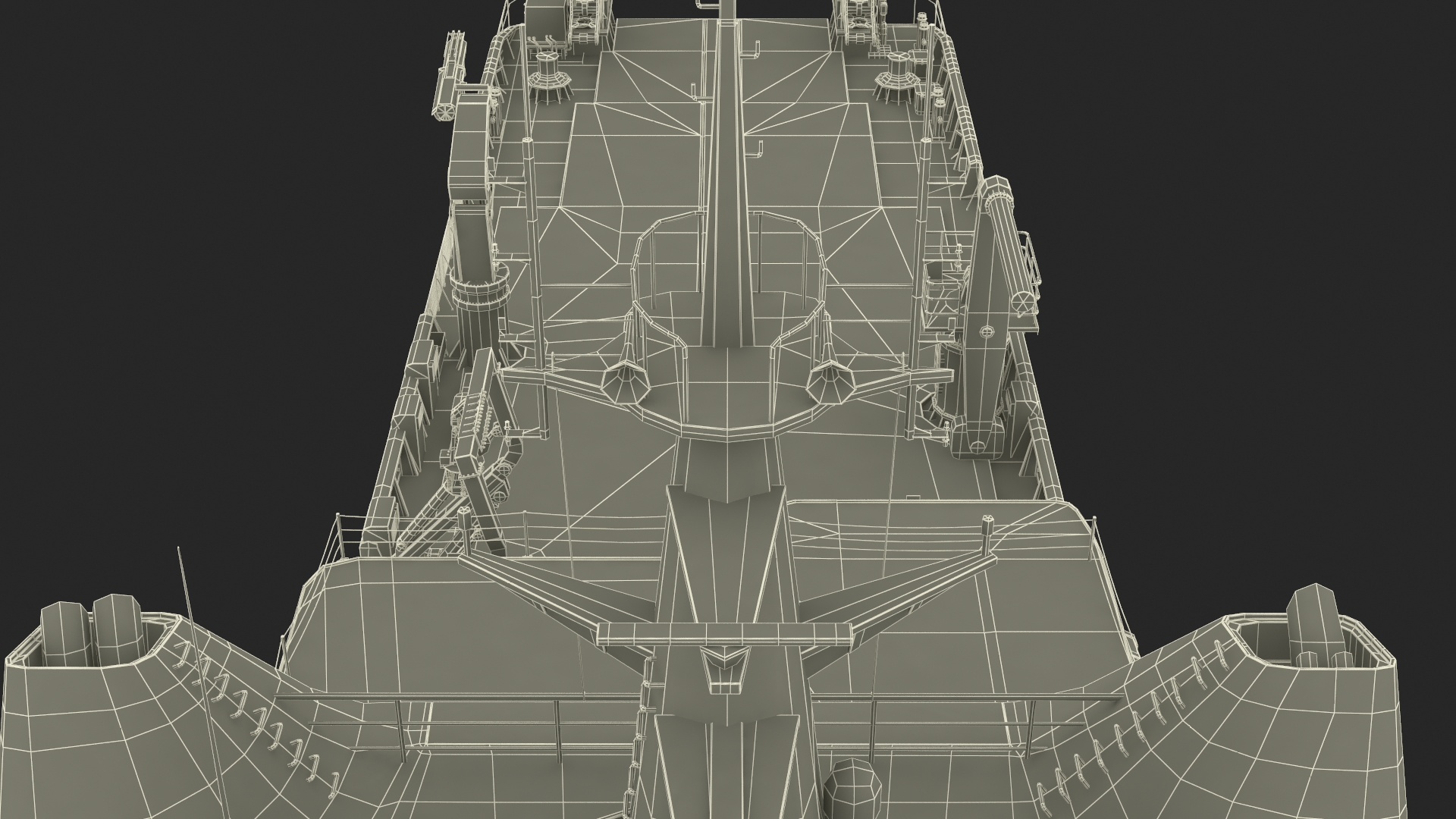 Ship for Transporting and Launching Drones 3D
